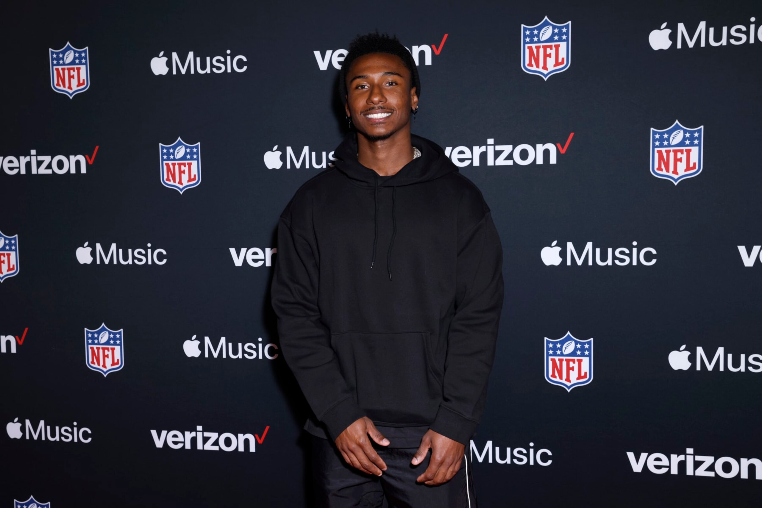 LAS VEGAS, NEVADA - FEBRUARY 10: Donald De La Haye "Deestroying" attends Verizon’s “Run the Playlist Live” at Super Bowl LVIII on February 10, 2024 in Las Vegas, Nevada. (Photo by Jeff Schear/Getty Images for Verizon)
