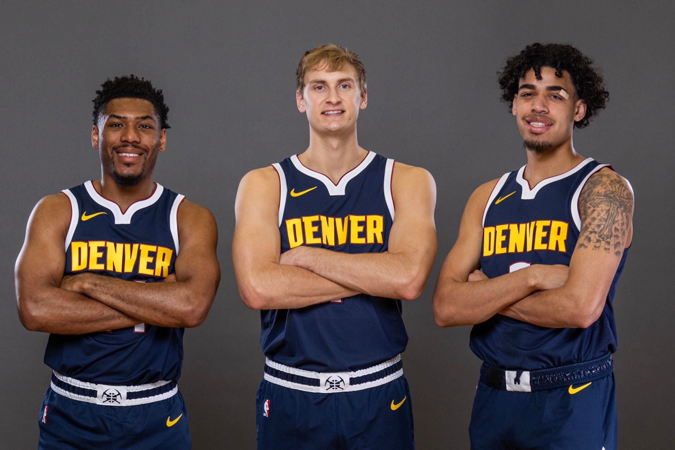 Jalen Pickett, Hunter Tyson and Julian Strawther