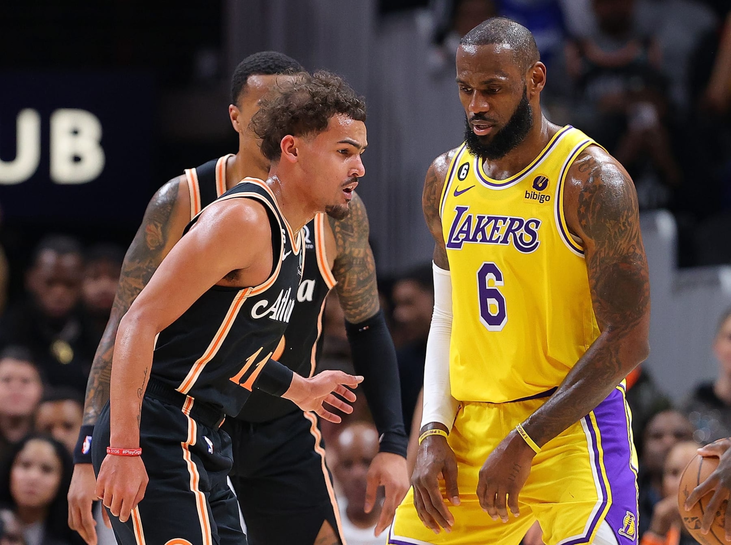 Trae Young and LeBron James