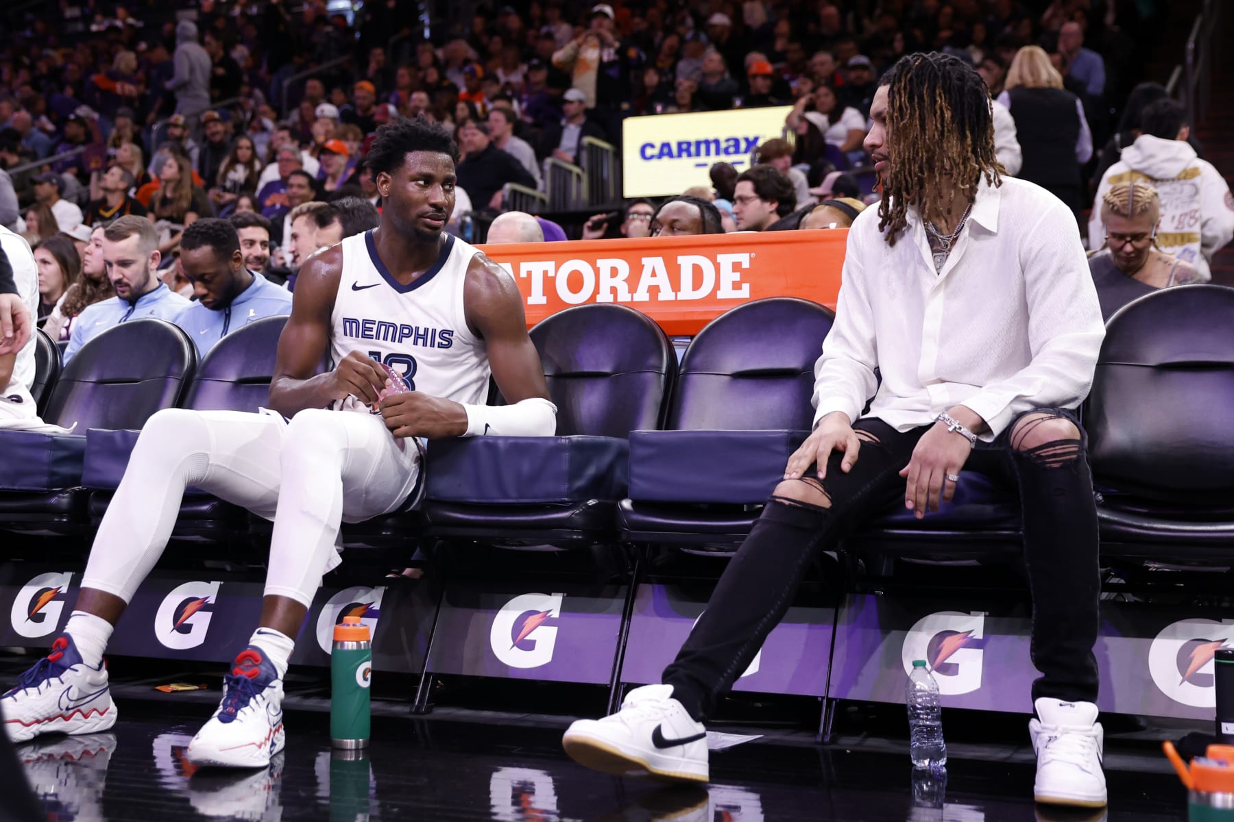 Jaren Jackson Jr. and Ja Morant Jaren Jackson Jr. and Ja Morant