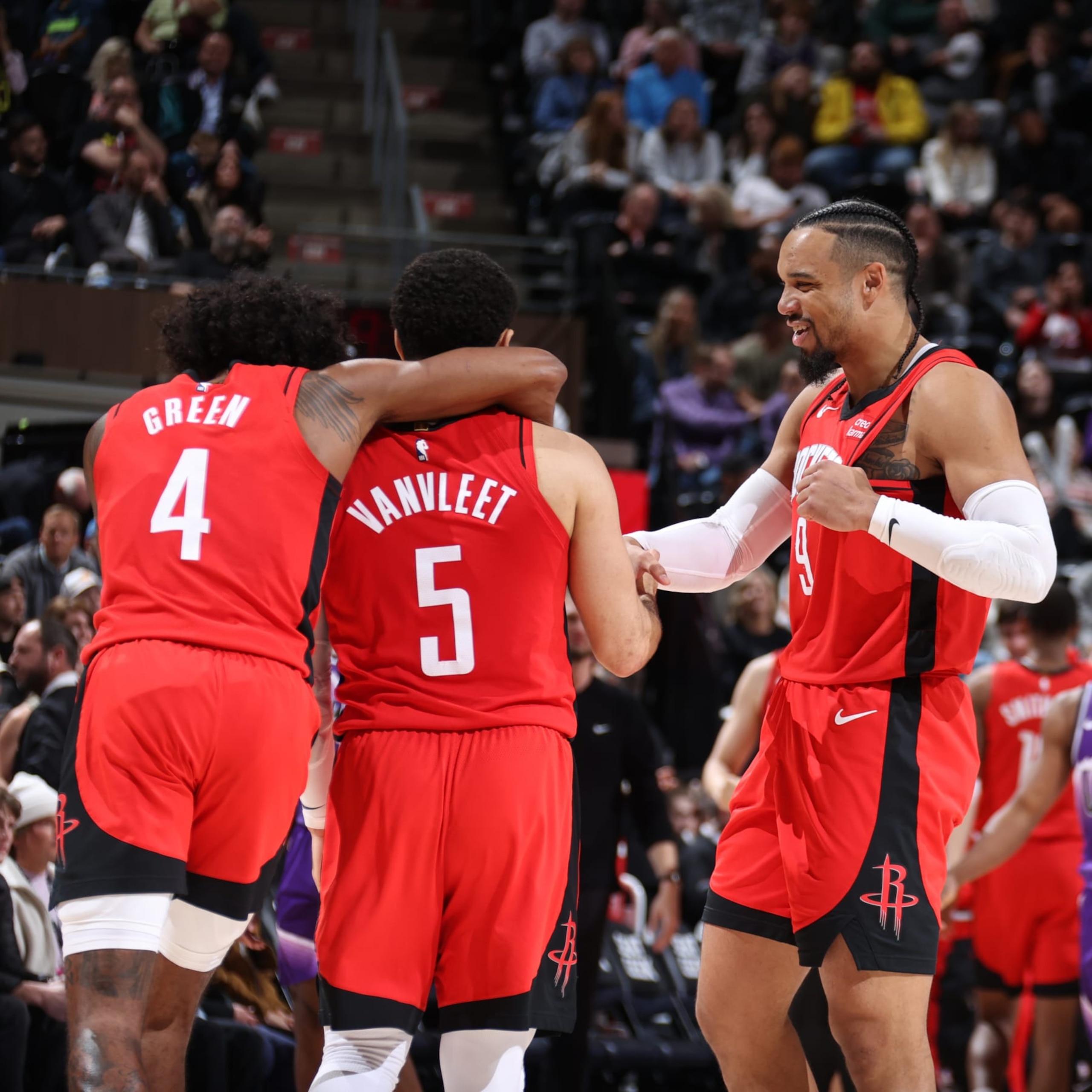 Jalen Green, Fred VanVleet and Dillon Brooks Jalen Green, Fred VanVleet and Dillon Brooks