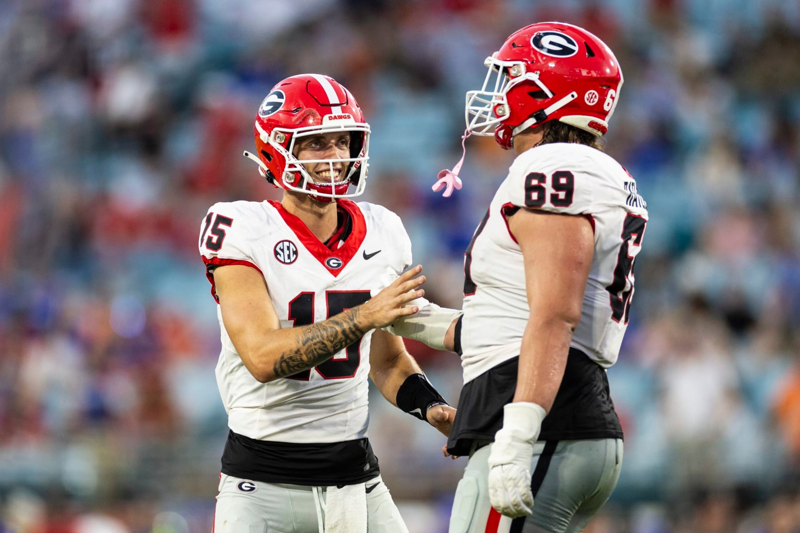 Carson Beck and Tate Ratledge