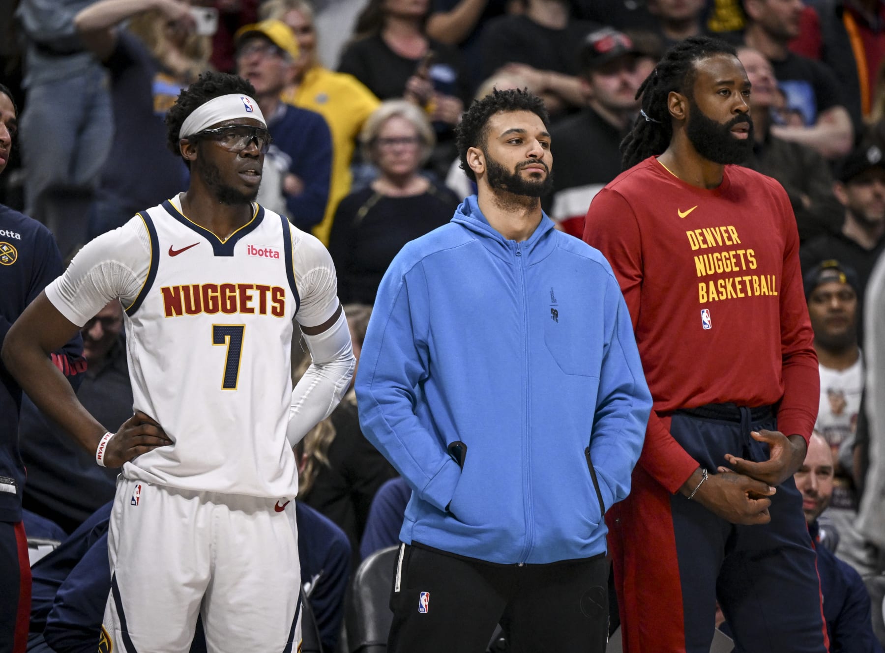 Reggie Jackson, Jamal Murray and DeAndre Jordan