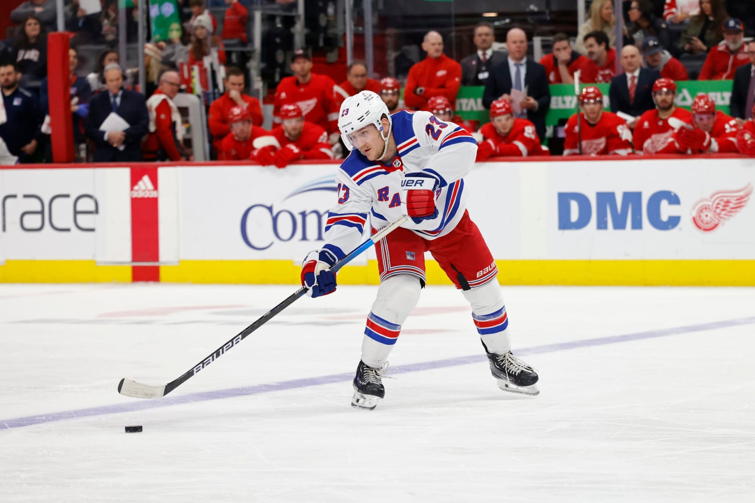 Adam Fox of the New York Rangers Adam Fox of the New York Rangers