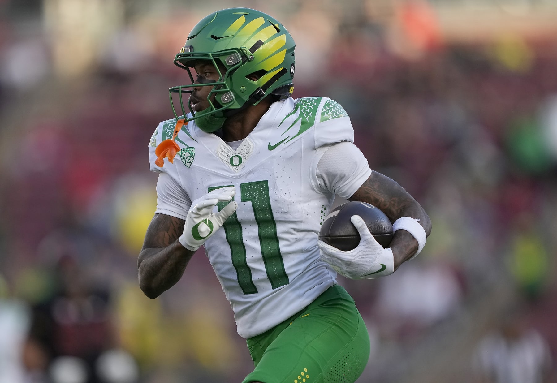 Oregon wide receiver Troy Franklin