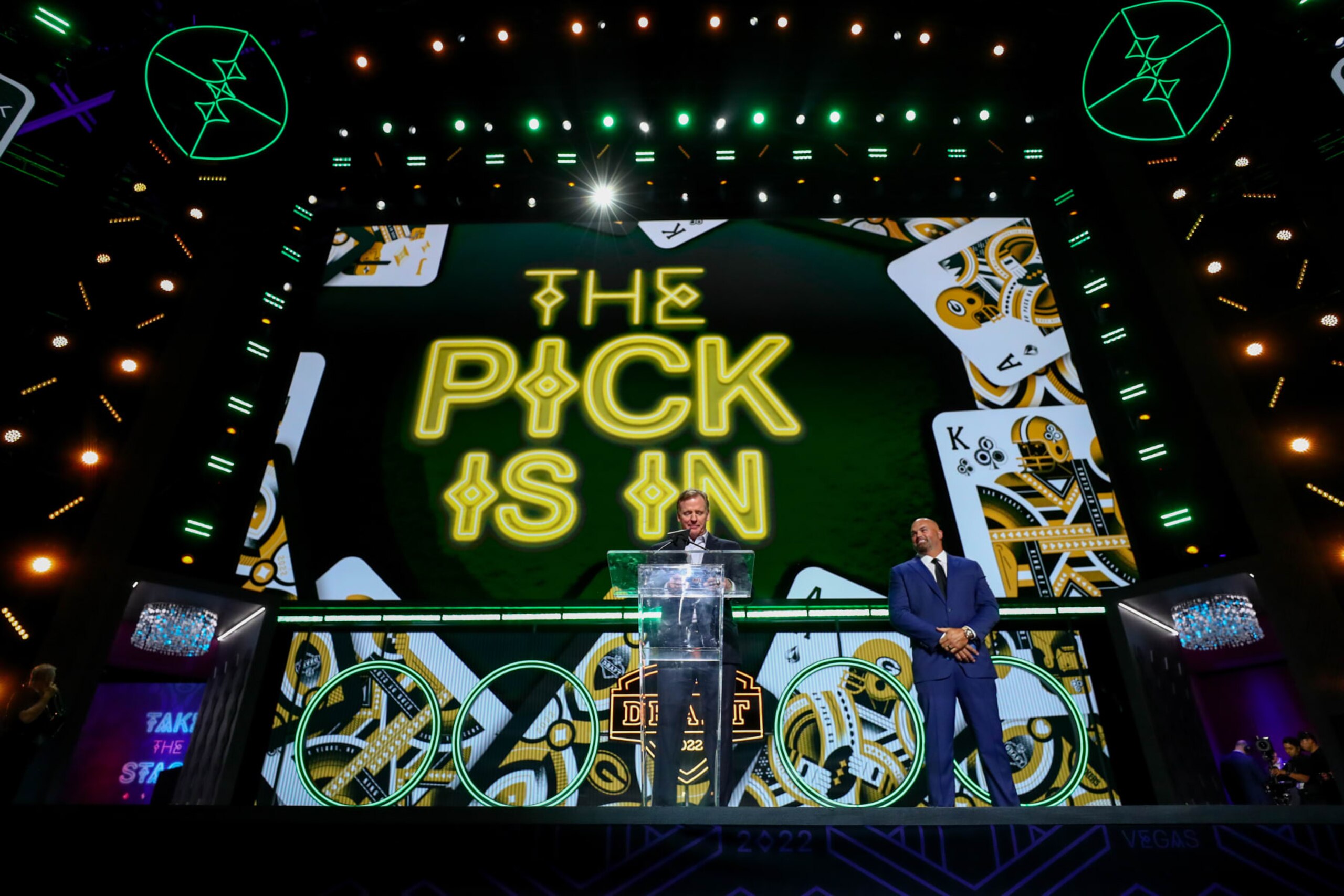 The Green Bay Packers make a selection in the 2022 NFL draft The Green Bay Packers make a selection in the 2022 NFL draft