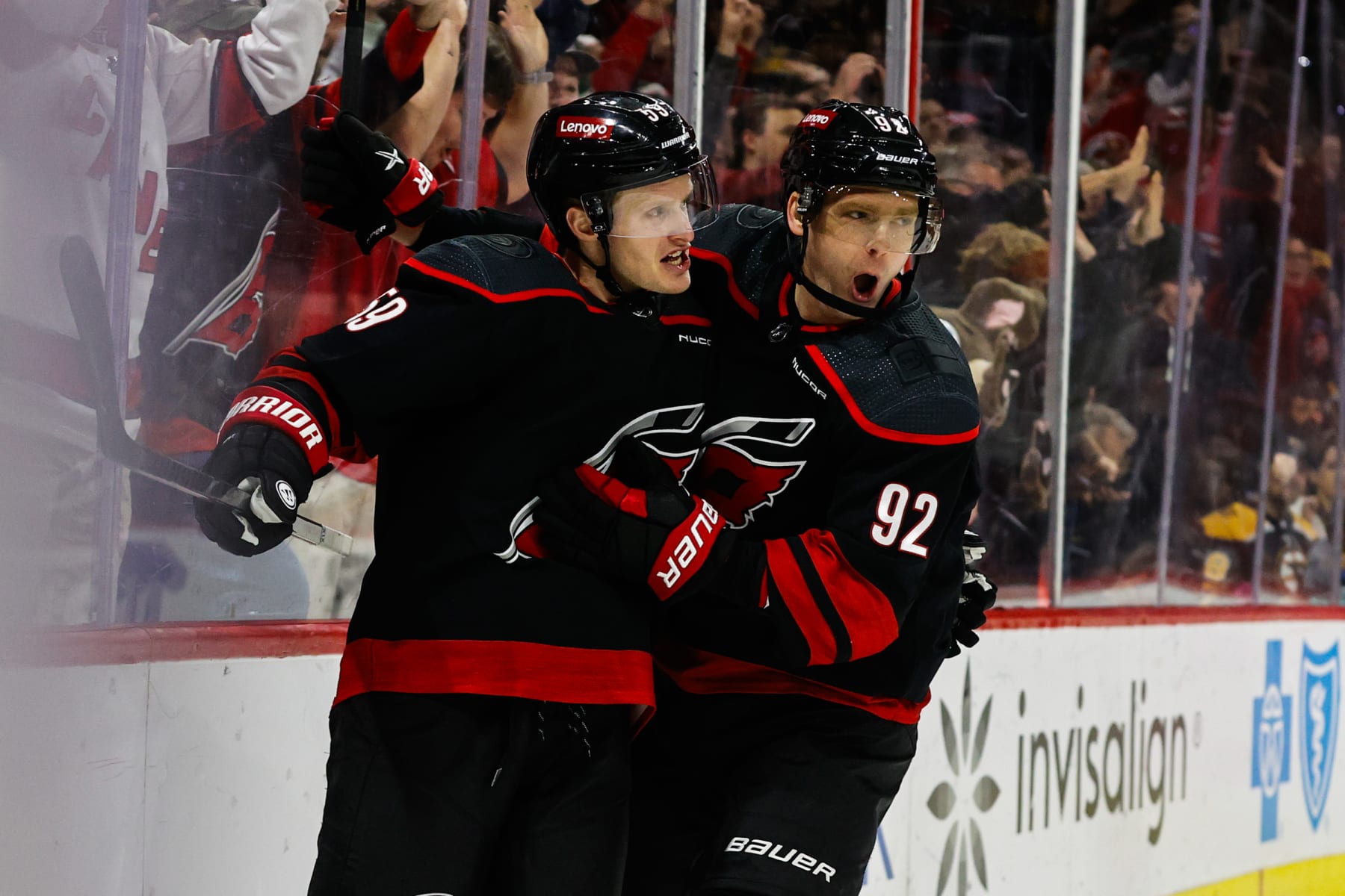 Jake Guentzel and Evgeny Kuznetsov