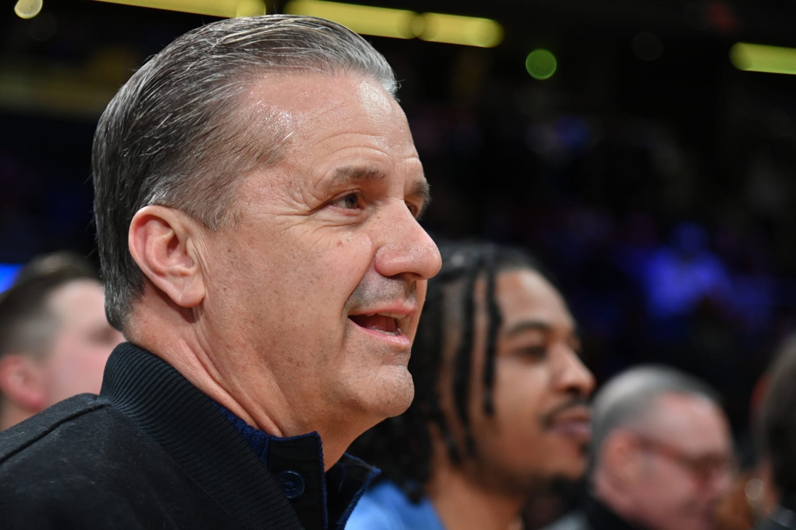 INDIANAPOLIS, IN - FEBRUARY 18: John Calipari of the University of Kentucky during the NBA All-Star Game as part of NBA All-Star Weekend on Sunday, February 18, 2024 at Gainbridge Fieldhouse in Indianapolis, Indiana. NOTE TO USER: User expressly acknowledges and agrees that, by downloading and/or using this Photograph, user is consenting to the terms and conditions of the Getty Images License Agreement. Mandatory Copyright Notice: Copyright 2024 NBAE (Photo by Chris Schwegler/NBAE via Getty Images) INDIANAPOLIS, IN - FEBRUARY 18: John Calipari of the University of Kentucky during the NBA All-Star Game as part of NBA All-Star Weekend on Sunday, February 18, 2024 at Gainbridge Fieldhouse in Indianapolis, Indiana. NOTE TO USER: User expressly acknowledges and agrees that, by downloading and/or using this Photograph, user is consenting to the terms and conditions of the Getty Images License Agreement. Mandatory Copyright Notice: Copyright 2024 NBAE (Photo by Chris Schwegler/NBAE via Getty Images)