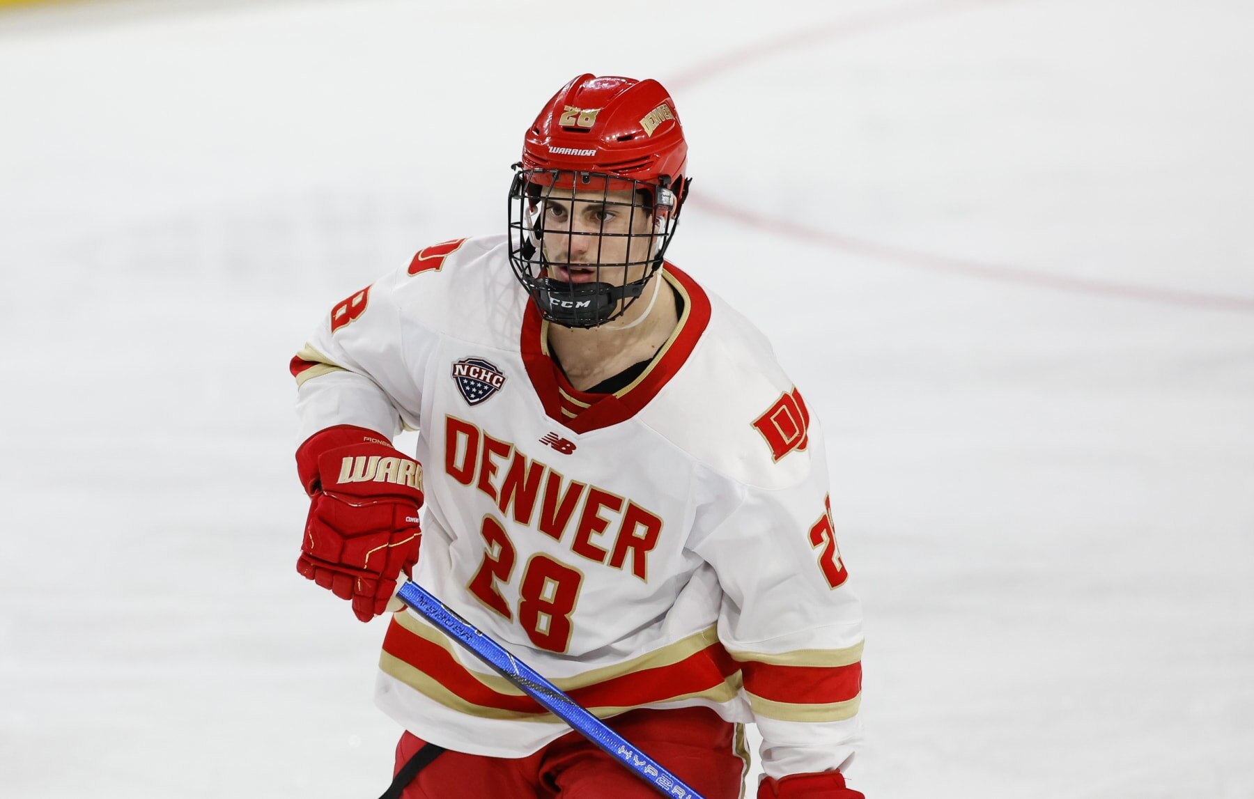 SPRINGFIELD, MASSACHUSETTS - MARCH 30: Zeev Buium #28 of the Denver Pioneers skates against the Cornell Big Red during the NCAA Division I Men's Ice Hockey Regional Championship final at the MassMutual Center on March 30, 2024 in Springfield, Massachusetts. The Pioneers won 2-1 to advance to the Frozen Four in St. Paul, Minnesota. (Photo by Richard T Gagnon/Getty Images)