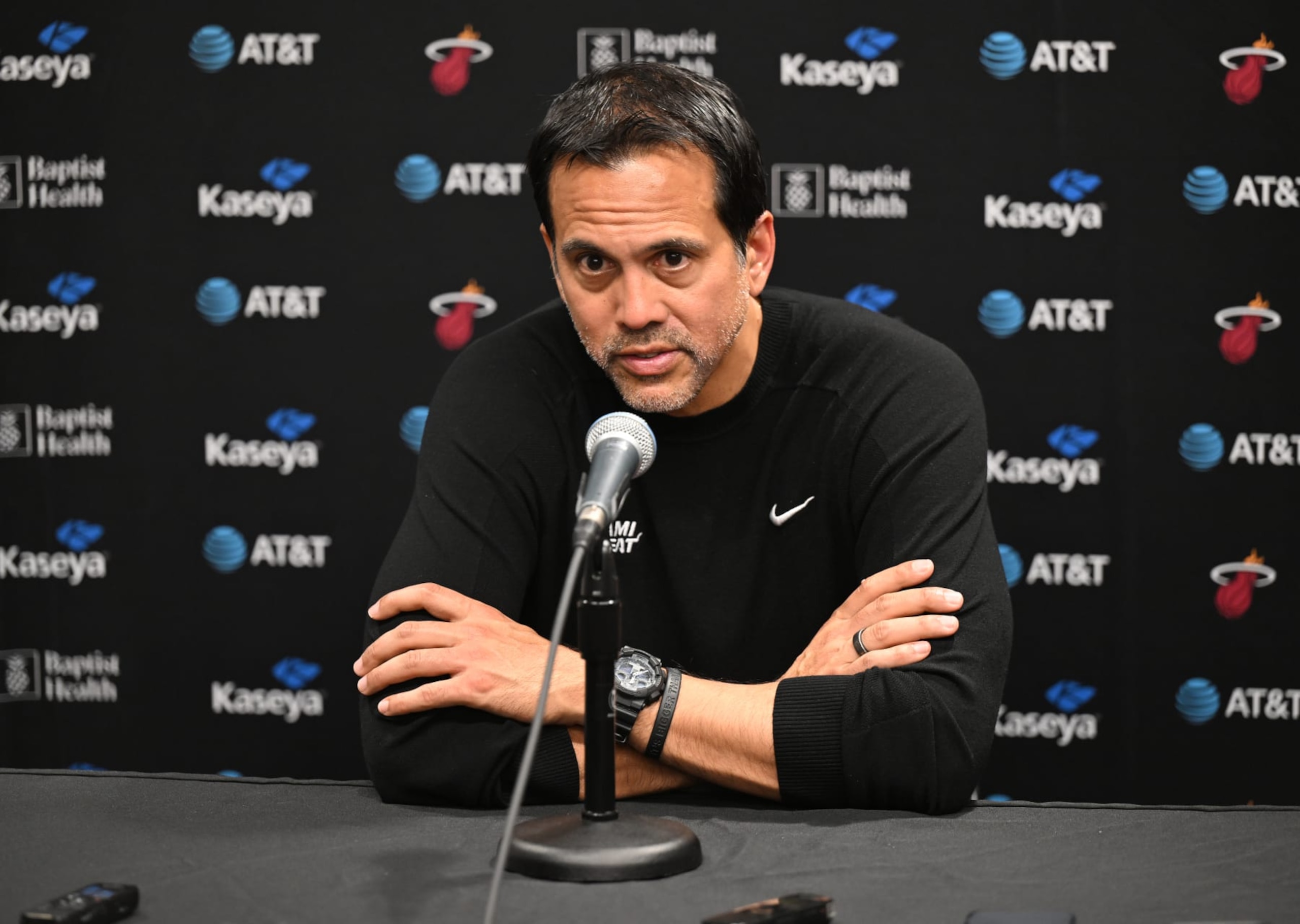 Heat head coach Erik Spoelstra Heat head coach Erik Spoelstra