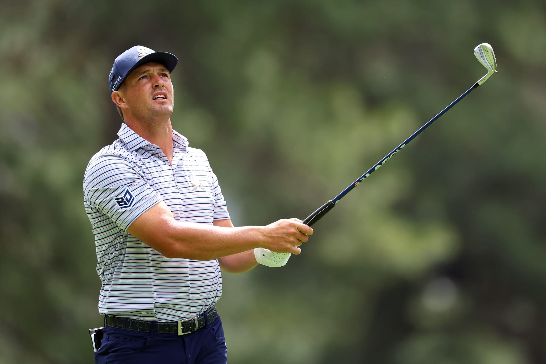 AUGUSTA, GEORGIA - APRIL 11: Bryson DeChambeau of the United States follows his shot from the fourth tee during the first round of the 2024 Masters Tournament at Augusta National Golf Club on April 11, 2024 in Augusta, Georgia. (Photo by Andrew Redington/Getty Images) AUGUSTA, GEORGIA - APRIL 11: Bryson DeChambeau of the United States follows his shot from the fourth tee during the first round of the 2024 Masters Tournament at Augusta National Golf Club on April 11, 2024 in Augusta, Georgia. (Photo by Andrew Redington/Getty Images)