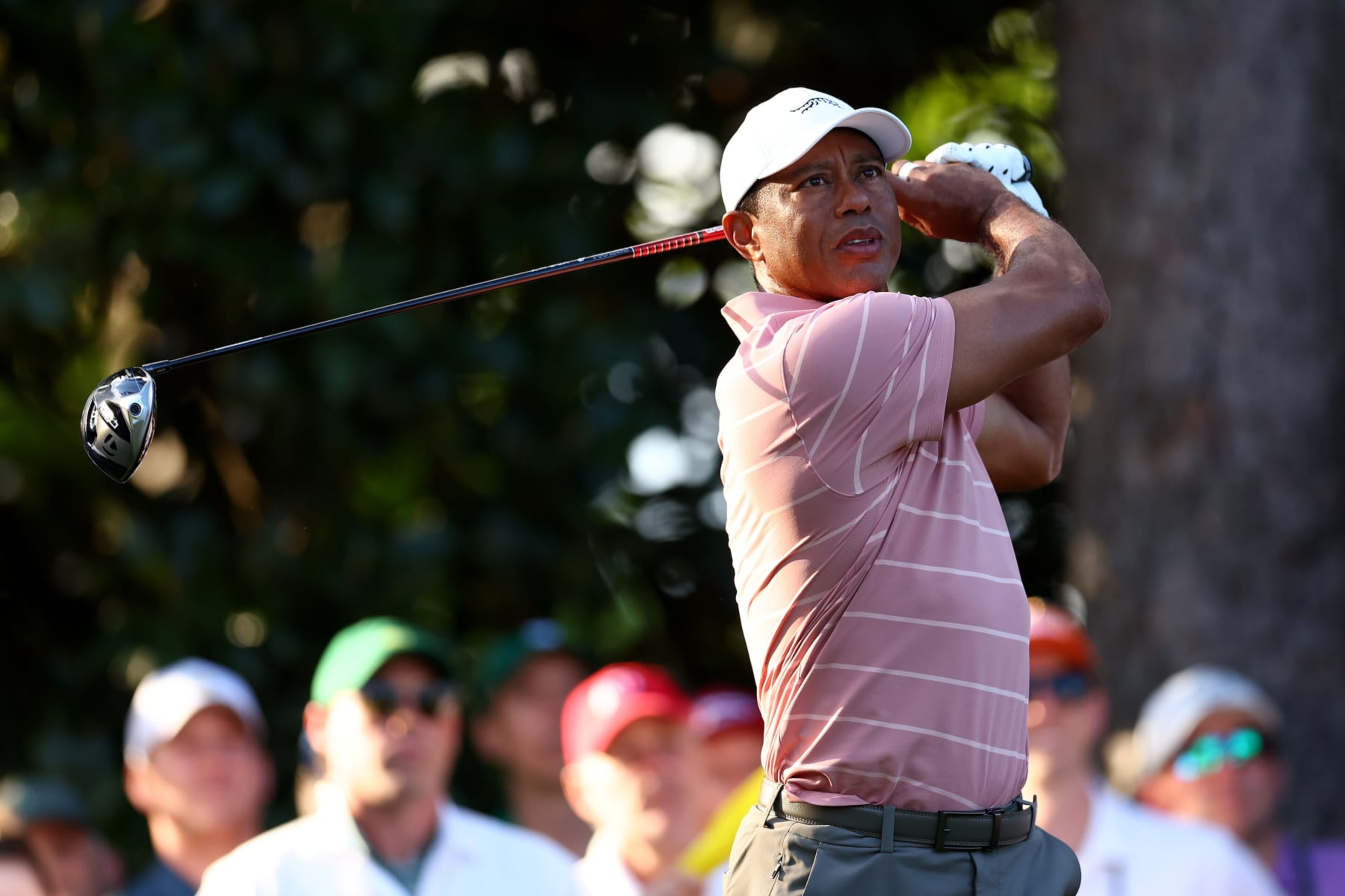 AUGUSTA, GEORGIA - APRIL 11: Tiger Woods of the United States plays his shot from the tenth tee during the first round of the 2024 Masters Tournament at Augusta National Golf Club on April 11, 2024 in Augusta, Georgia. (Photo by Maddie Meyer/Getty Images) AUGUSTA, GEORGIA - APRIL 11: Tiger Woods of the United States plays his shot from the tenth tee during the first round of the 2024 Masters Tournament at Augusta National Golf Club on April 11, 2024 in Augusta, Georgia. (Photo by Maddie Meyer/Getty Images)