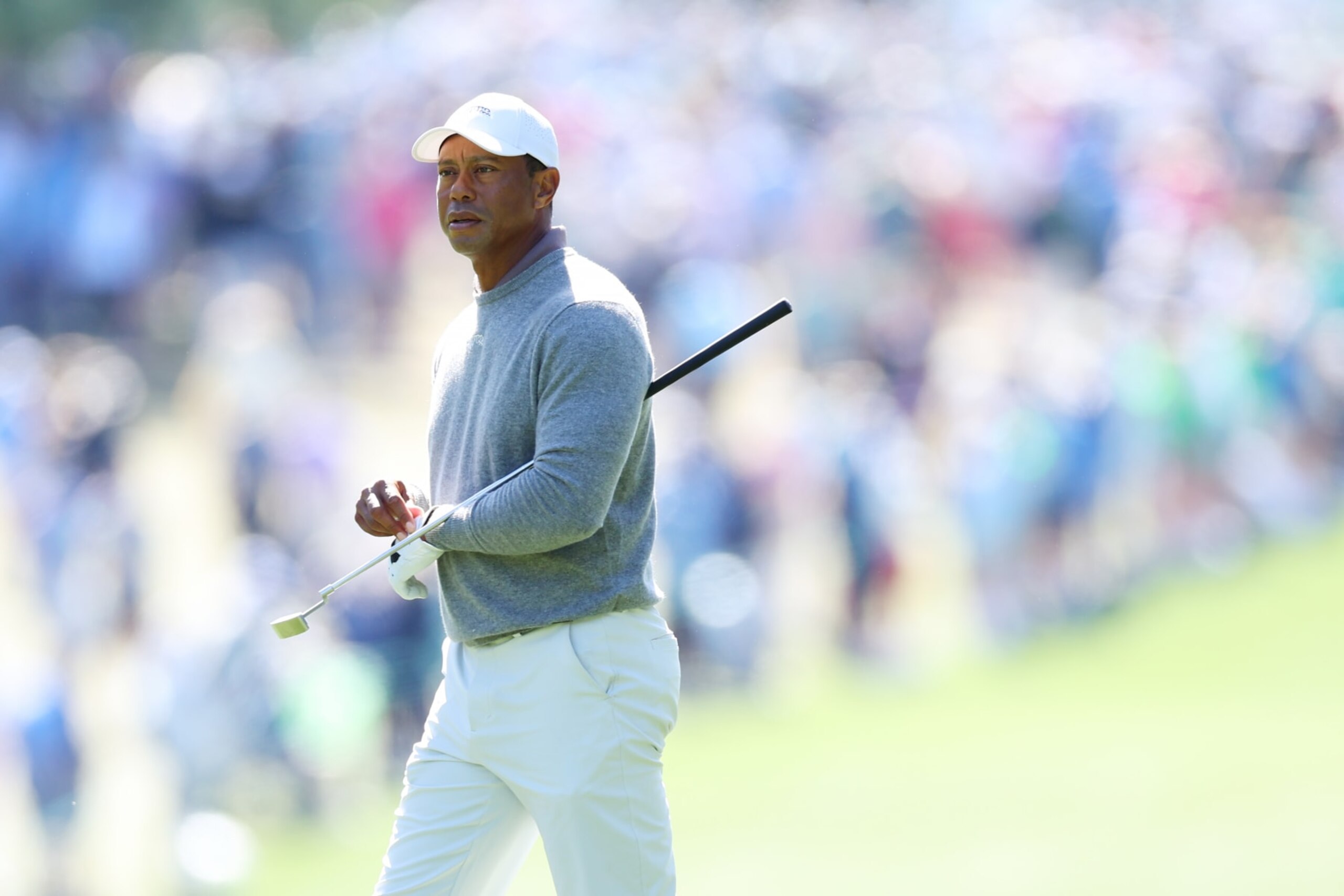 AUGUSTA, GEORGIA - APRIL 12: Tiger Woods of the United States walks the first fairway during the second round of the 2024 Masters Tournament at Augusta National Golf Club on April 12, 2024 in Augusta, Georgia. (Photo by Andrew Redington/Getty Images) AUGUSTA, GEORGIA - APRIL 12: Tiger Woods of the United States walks the first fairway during the second round of the 2024 Masters Tournament at Augusta National Golf Club on April 12, 2024 in Augusta, Georgia. (Photo by Andrew Redington/Getty Images)