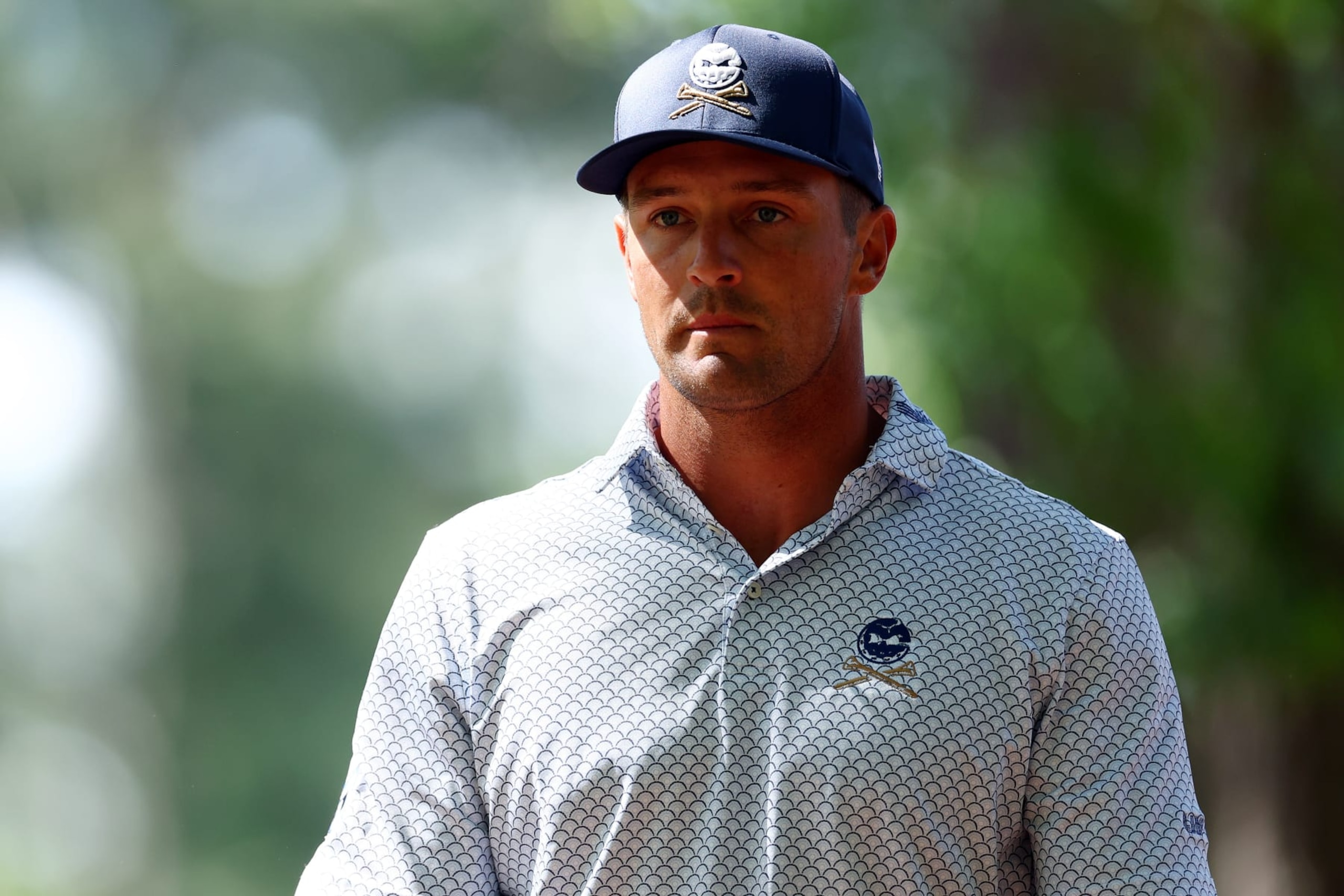 AUGUSTA, GEORGIA - APRIL 12: Bryson DeChambeau of the United States walks the 13th fairway during the second round of the 2024 Masters Tournament at Augusta National Golf Club on April 12, 2024 in Augusta, Georgia. (Photo by Maddie Meyer/Getty Images)