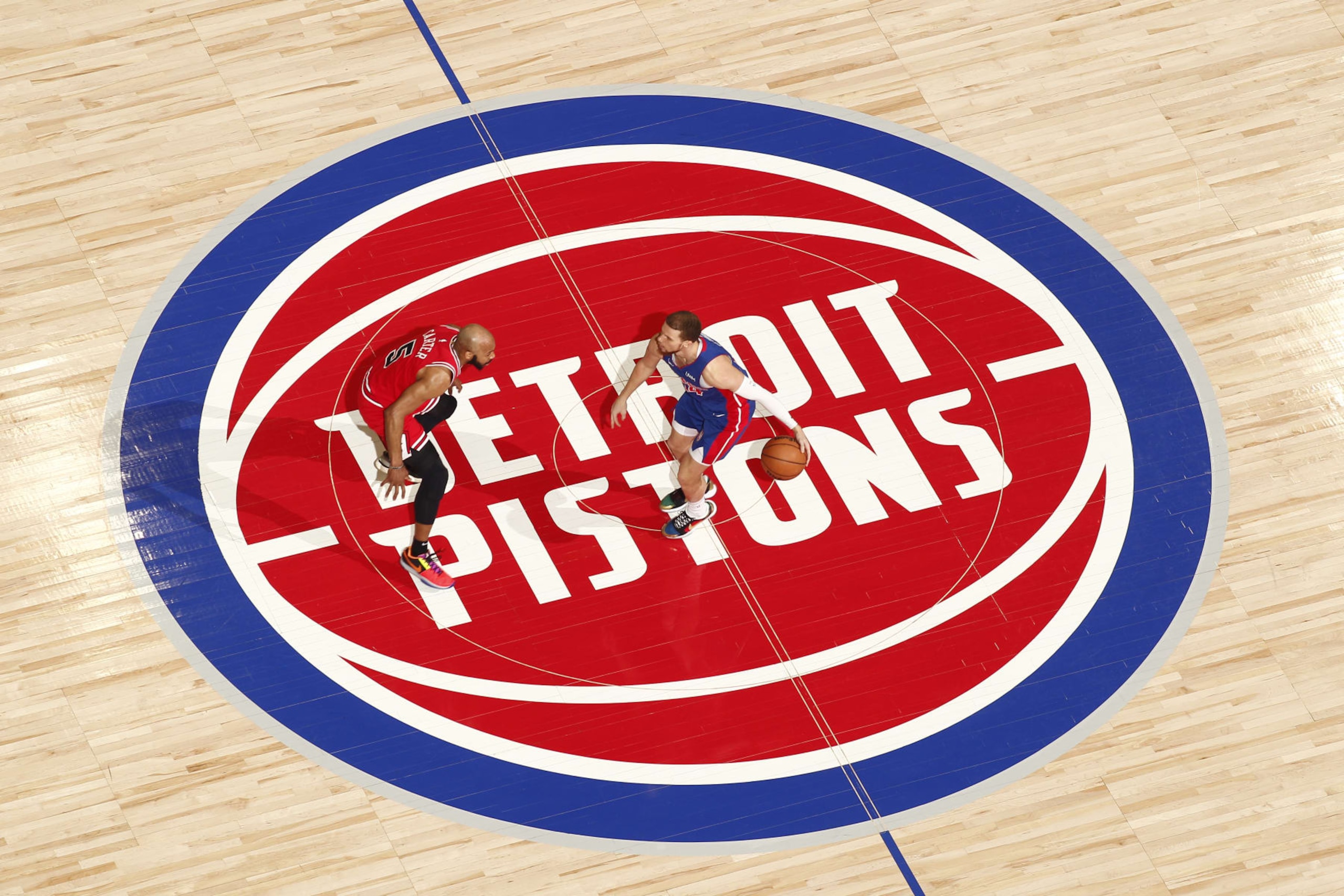 DETROIT, MI - APRIL 11: Malachi Flynn #14 of the Detroit Pistons handles the ball during the game against the Chicago Bulls on April 11, 2024 at Little Caesars Arena in Detroit, Michigan. NOTE TO USER: User expressly acknowledges and agrees that, by downloading and/or using this photograph, User is consenting to the terms and conditions of the Getty Images License Agreement. Mandatory Copyright Notice: Copyright 2024 NBAE (Photo by Brian Sevald/NBAE via Getty Images) DETROIT, MI - APRIL 11: Malachi Flynn #14 of the Detroit Pistons handles the ball during the game against the Chicago Bulls on April 11, 2024 at Little Caesars Arena in Detroit, Michigan. NOTE TO USER: User expressly acknowledges and agrees that, by downloading and/or using this photograph, User is consenting to the terms and conditions of the Getty Images License Agreement. Mandatory Copyright Notice: Copyright 2024 NBAE (Photo by Brian Sevald/NBAE via Getty Images)