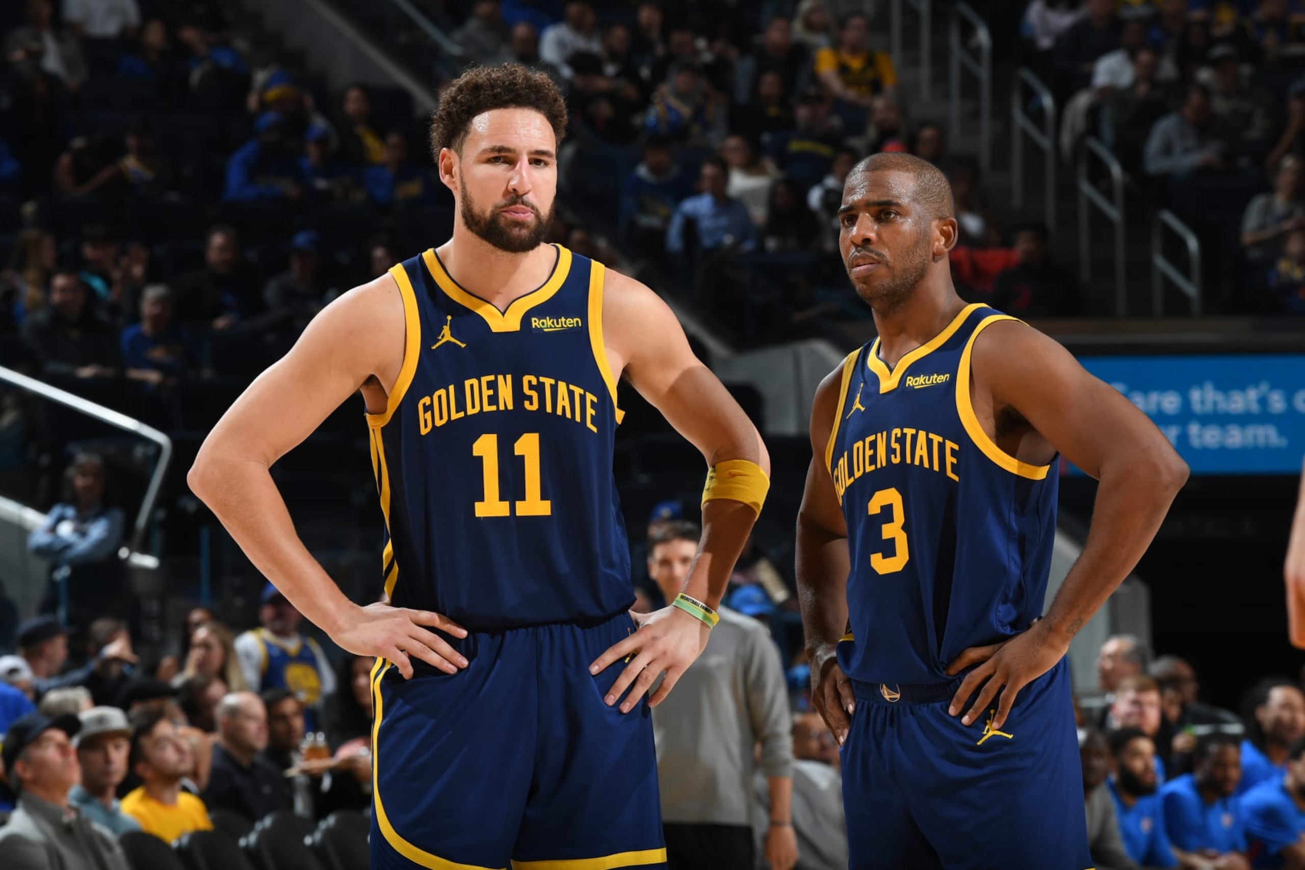 Klay Thompson and Chris Paul