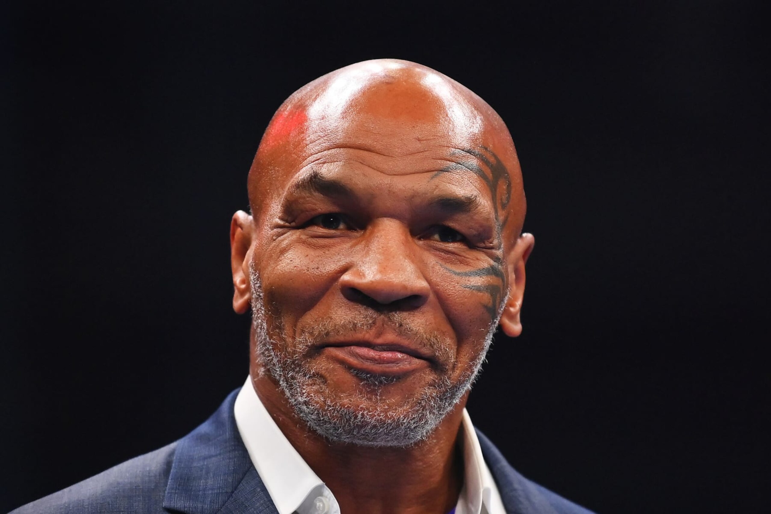 RIYADH, SAUDI ARABIA - OCTOBER 28: Mike Tyson looks on prior to the Heavyweight fight between Tyson Fury and Francis Ngannou at Boulevard Hall on October 28, 2023 in Riyadh, Saudi Arabia. (Photo by Justin Setterfield/Getty Images) RIYADH, SAUDI ARABIA - OCTOBER 28: Mike Tyson looks on prior to the Heavyweight fight between Tyson Fury and Francis Ngannou at Boulevard Hall on October 28, 2023 in Riyadh, Saudi Arabia. (Photo by Justin Setterfield/Getty Images)