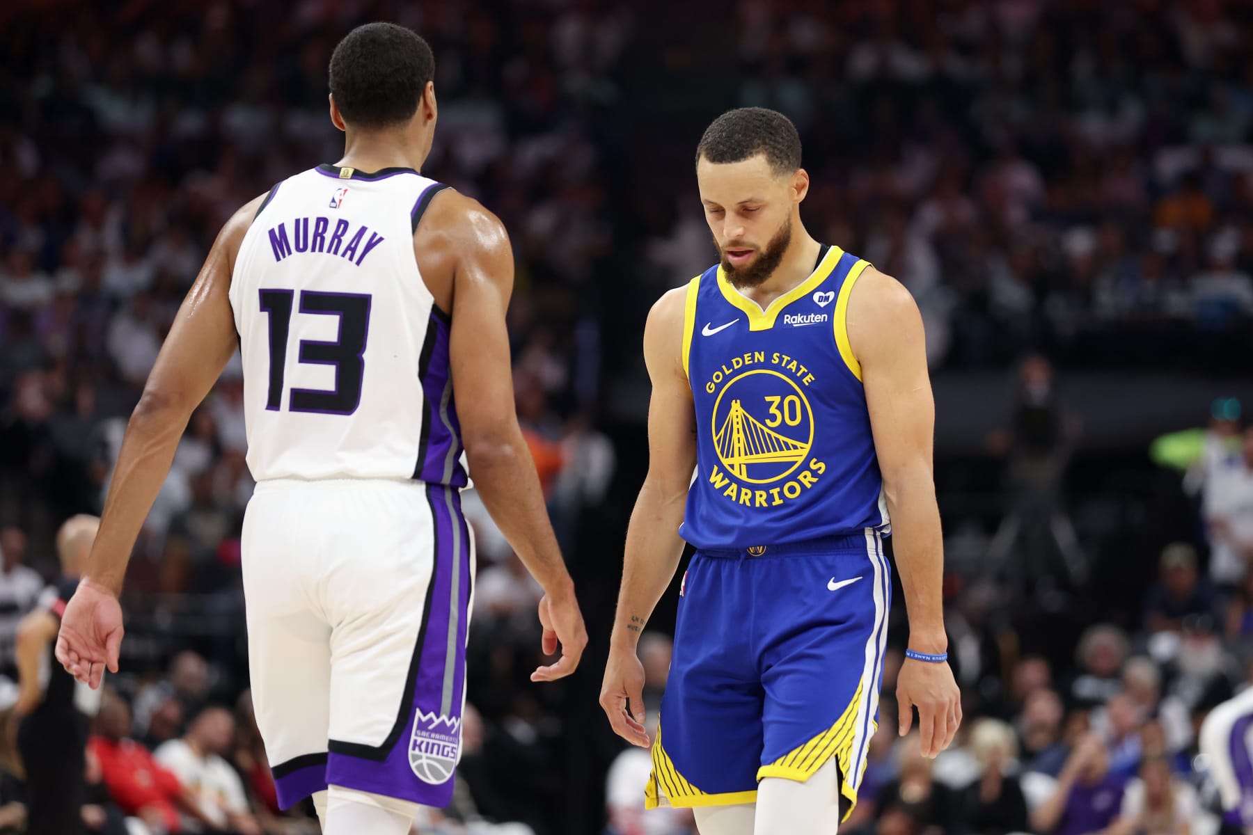 Keegan Murray and Stephen Curry