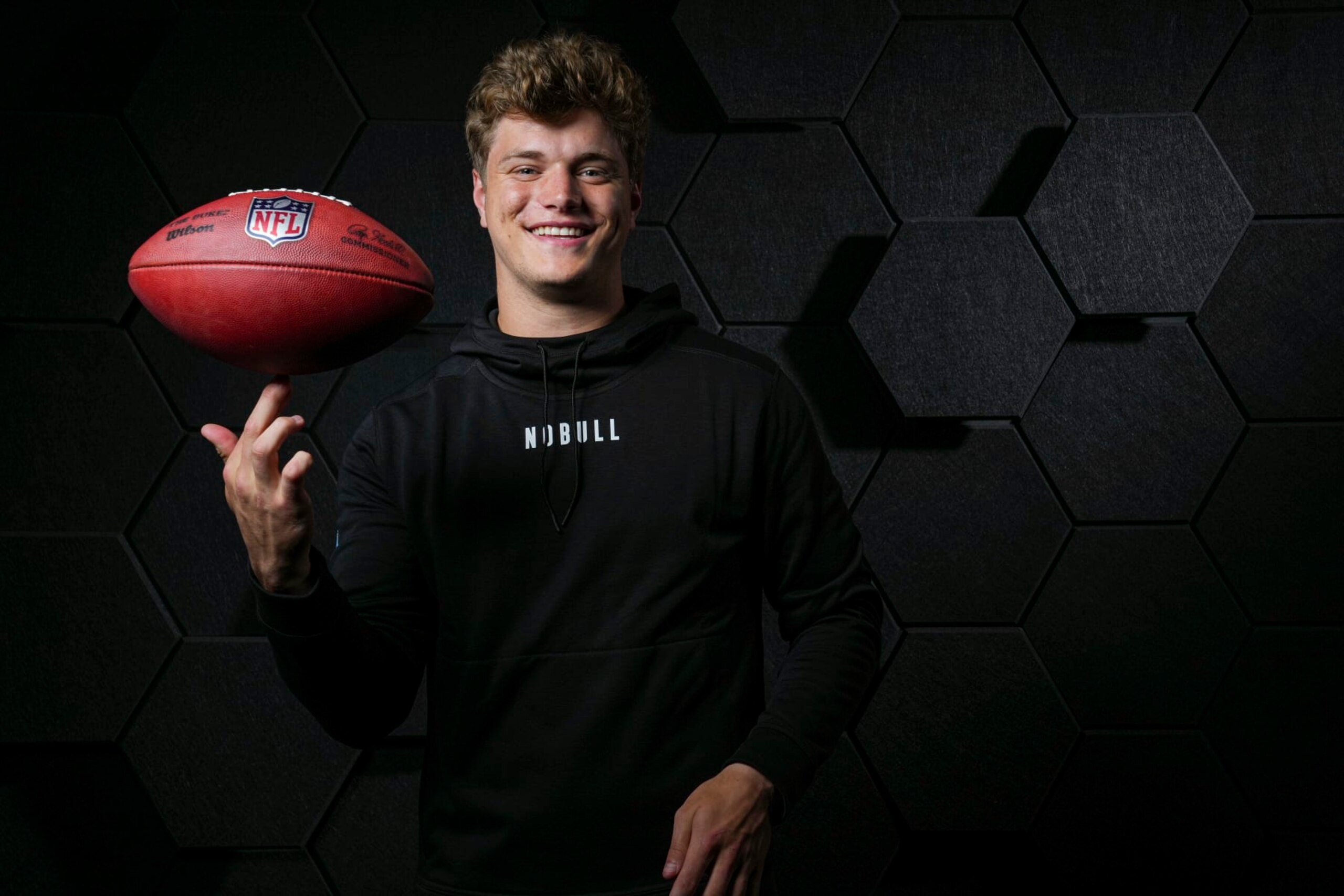 INDIANAPOLIS, INDIANA - FEBRUARY 29: J.J. McCarthy of the Michigan Wolverines poses for portraits at the Indiana Convention Center on February 29, 2024 in Indianapolis, Indiana. (Photo by Todd Rosenberg/Getty Images) INDIANAPOLIS, INDIANA - FEBRUARY 29: J.J. McCarthy of the Michigan Wolverines poses for portraits at the Indiana Convention Center on February 29, 2024 in Indianapolis, Indiana. (Photo by Todd Rosenberg/Getty Images)