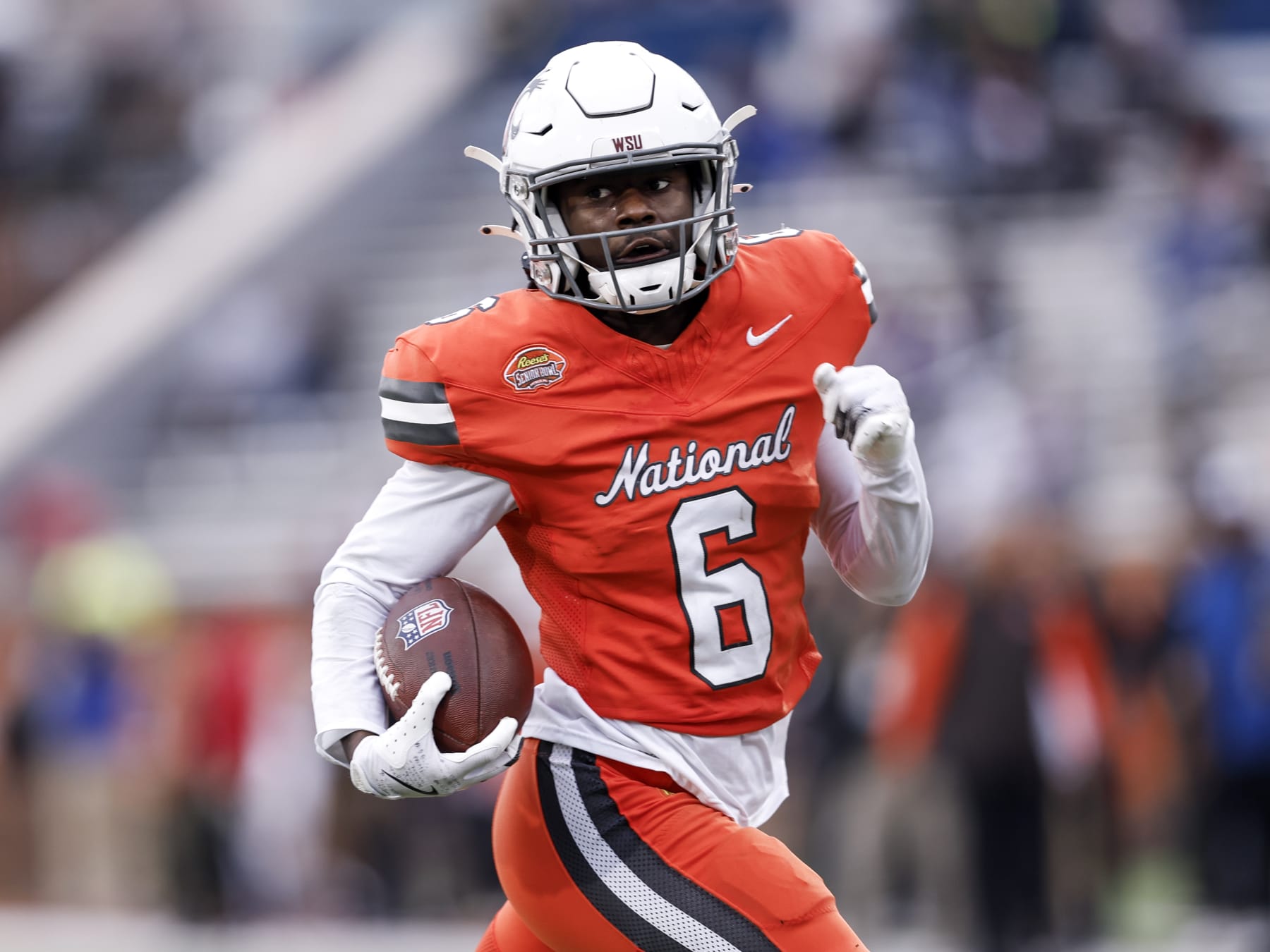 Chau Smith-Wade at the Senior Bowl