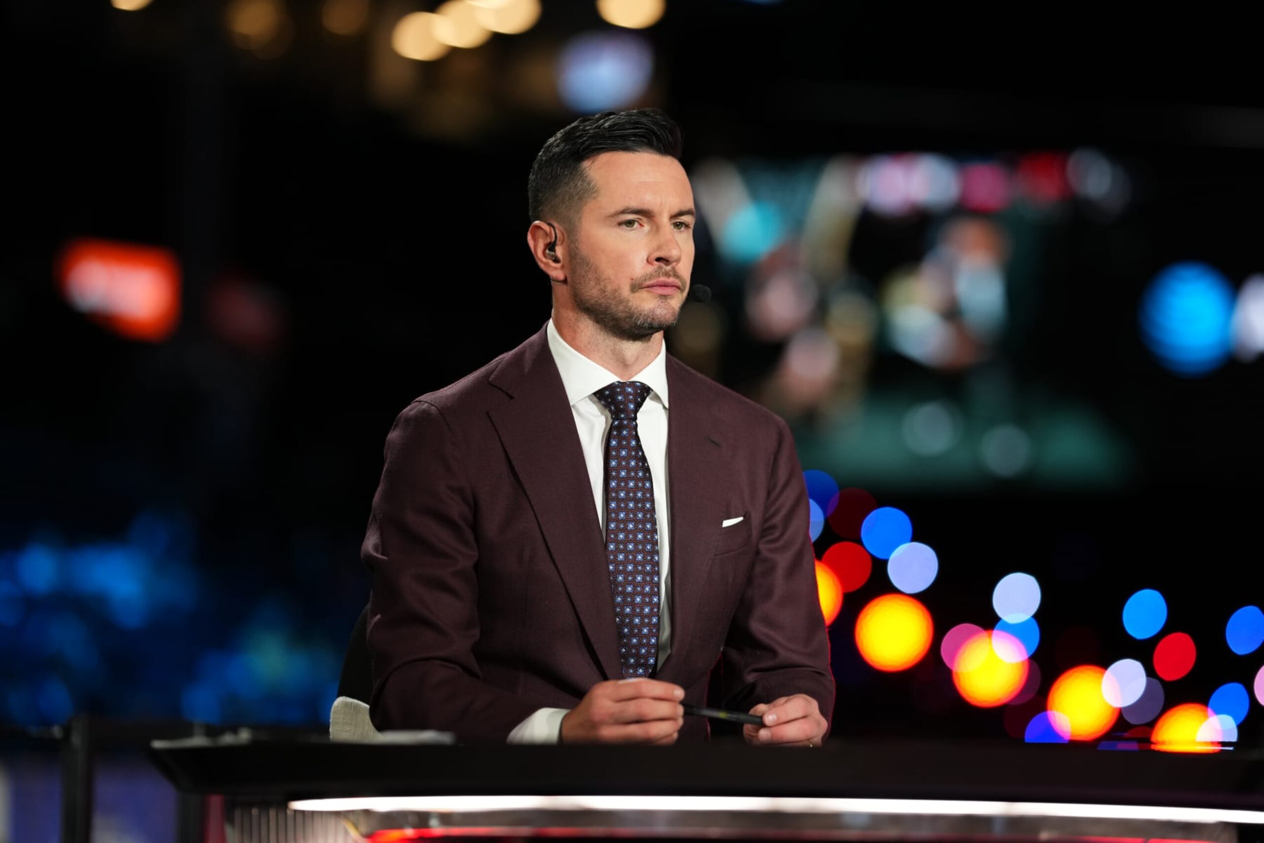 BROOKLYN, NY - JUNE 22: JJ Redick looks on during the 2023 NBA Draft on June 22, 2023 at Barclays Center in Brooklyn, New York. NOTE TO USER: User expressly acknowledges and agrees that, by downloading and or using this photograph, User is consenting to the terms and conditions of the Getty Images License Agreement. Mandatory Copyright Notice: Copyright 2023 NBAE (Photo by Evan Yu/NBAE via Getty Images) BROOKLYN, NY - JUNE 22: JJ Redick looks on during the 2023 NBA Draft on June 22, 2023 at Barclays Center in Brooklyn, New York. NOTE TO USER: User expressly acknowledges and agrees that, by downloading and or using this photograph, User is consenting to the terms and conditions of the Getty Images License Agreement. Mandatory Copyright Notice: Copyright 2023 NBAE (Photo by Evan Yu/NBAE via Getty Images)