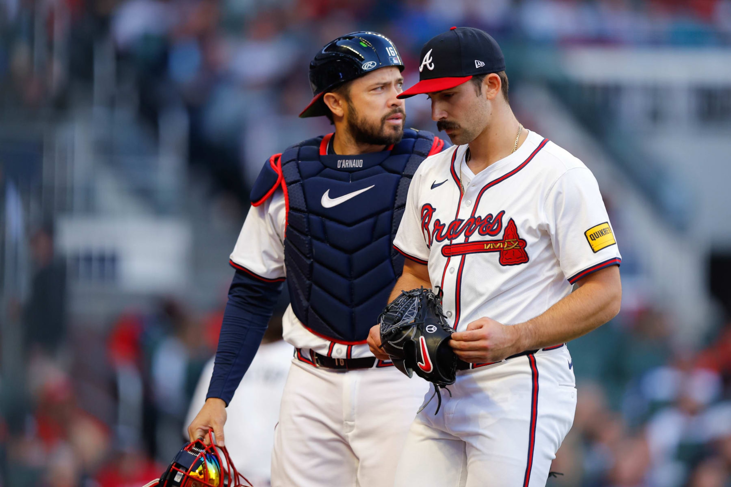 Travis d'Arnaud, left, and Spencer Strider. Travis d'Arnaud, left, and Spencer Strider.