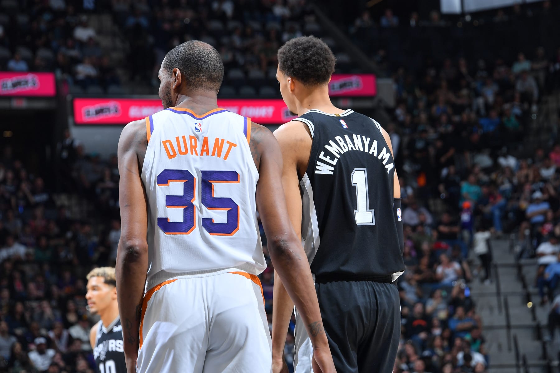 Kevin Durant and Victor Wembanyama