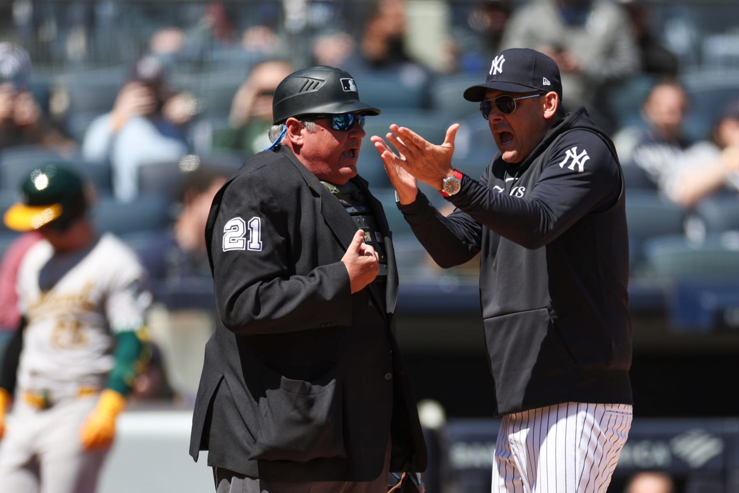 Hunter Wendelstedt (L) and Aaron Boone (R)