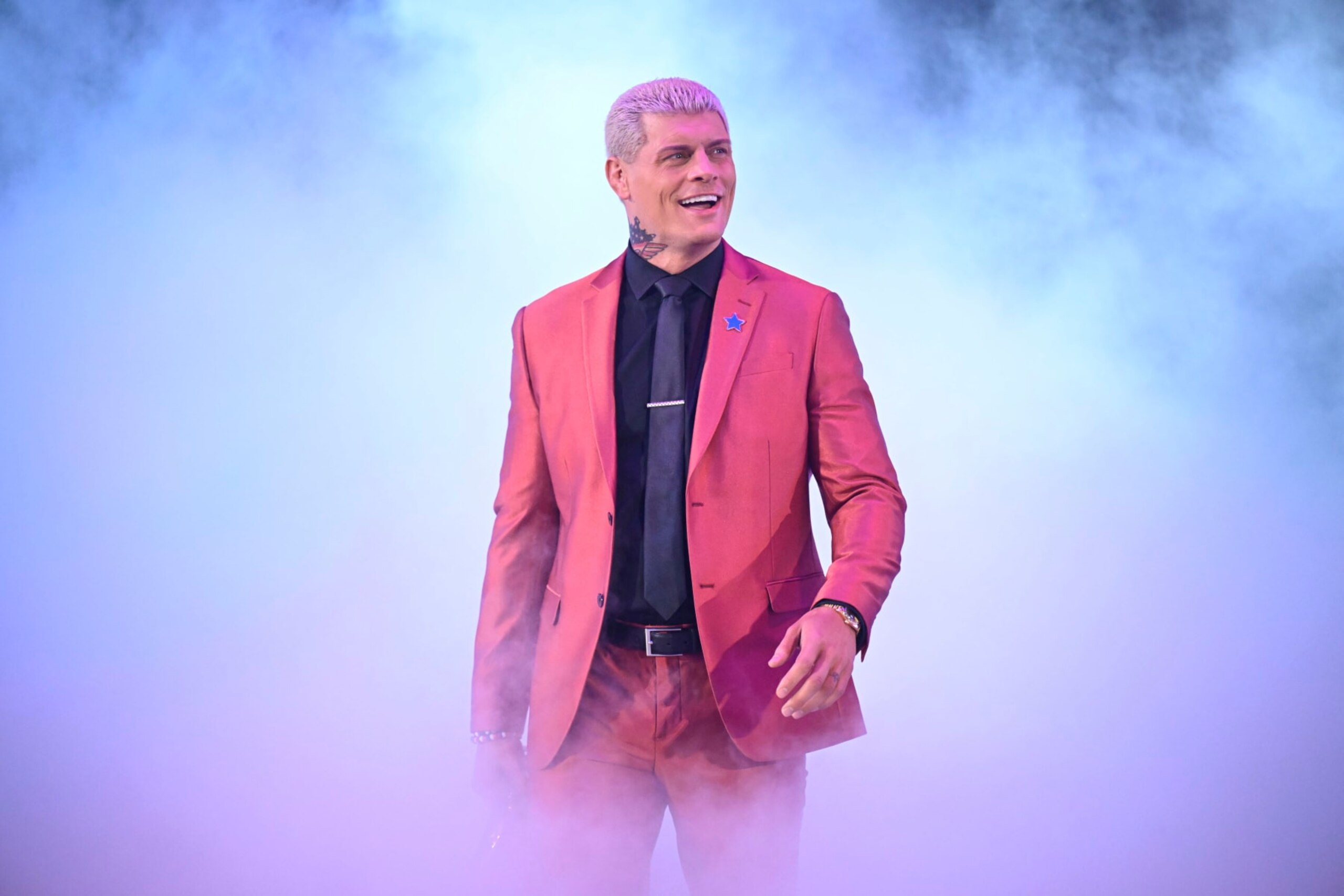 CINCINNATI, OHIO - APRIL 26: Cody Rhodes Enters the arena During Smackdown at Heritage Bank Center on April 26, 2024 in Cincinnati, Ohio. (Photo by WWE/Getty Images)