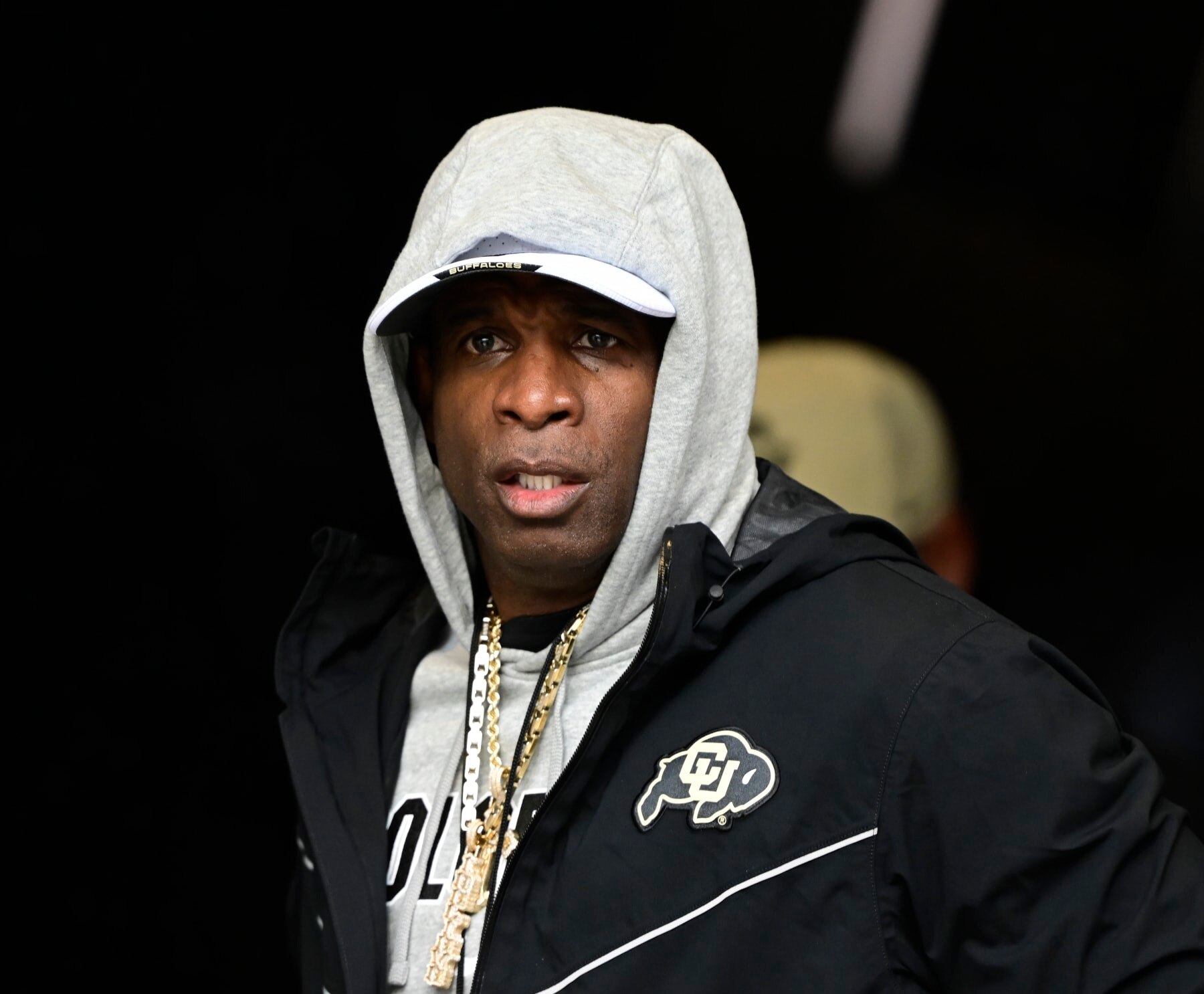 BOULDER, CO - APRIL 27: Colorado Buffaloes head coach Deion Sanders before taking the field during the Black and Gold spring game at Folsom Field in Boulder, Colorado on Saturday, April 27, 2024. (Photo by Andy Cross/The Denver Post) BOULDER, CO - APRIL 27: Colorado Buffaloes head coach Deion Sanders before taking the field during the Black and Gold spring game at Folsom Field in Boulder, Colorado on Saturday, April 27, 2024. (Photo by Andy Cross/The Denver Post)