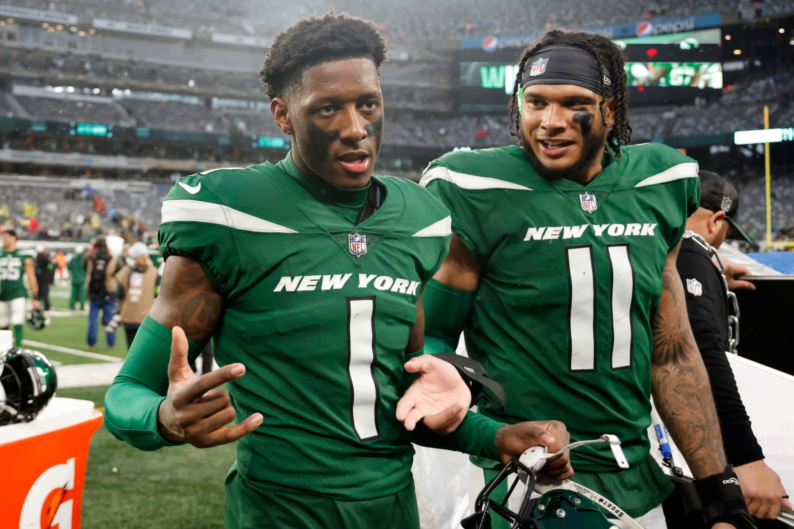 Sauce Gardner and Jermaine Johnson