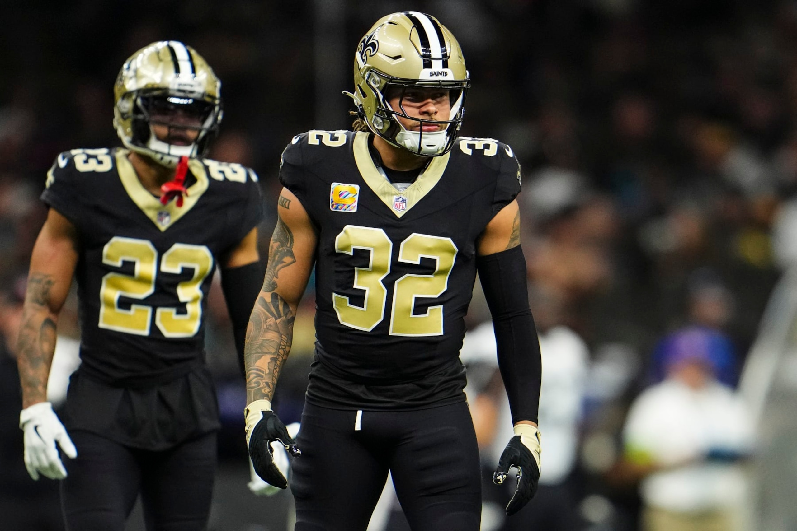 Marshon Lattimore and Tyrann Mathieu