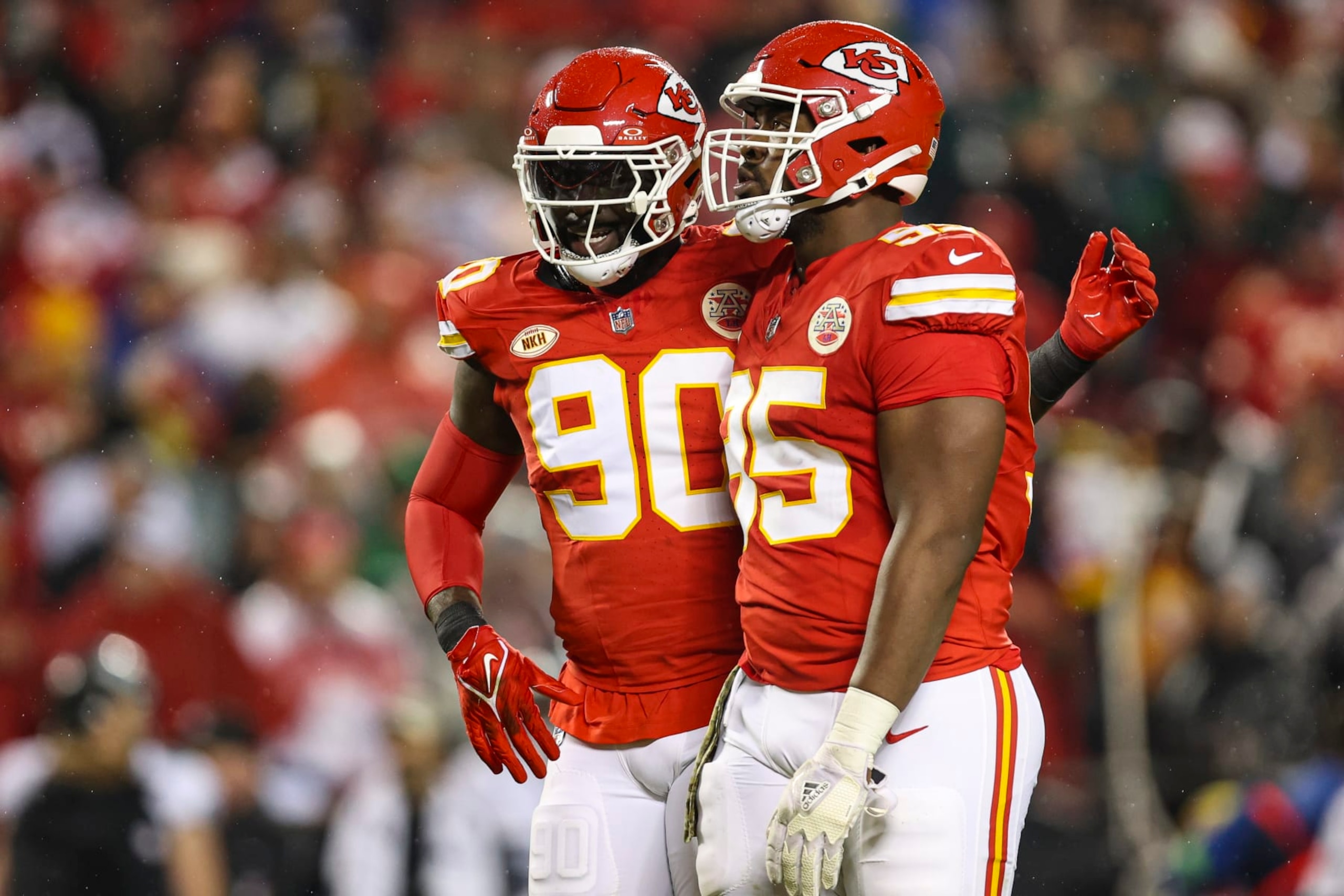 Charles Omenihu and Chris Jones