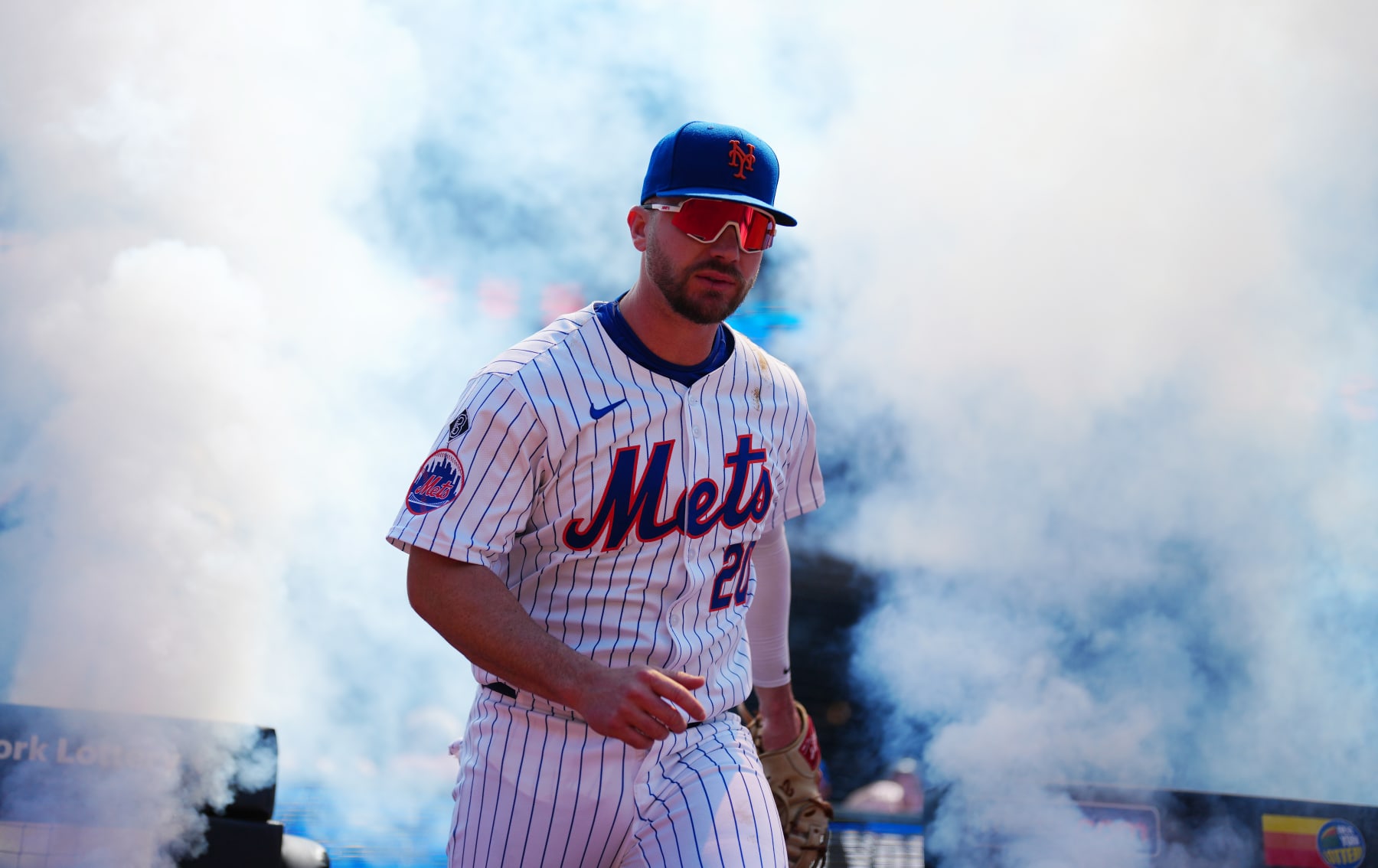 NEW YORK, NY - MAY 02: Pete Alonso #20 of the New York Mets looks on prior to the game between the Chicago Cubs and the New York Mets at Citi Field on Thursday, May 2, 2024 in New York, New York. (Photo by Daniel Shirey/MLB Photos via Getty Images)