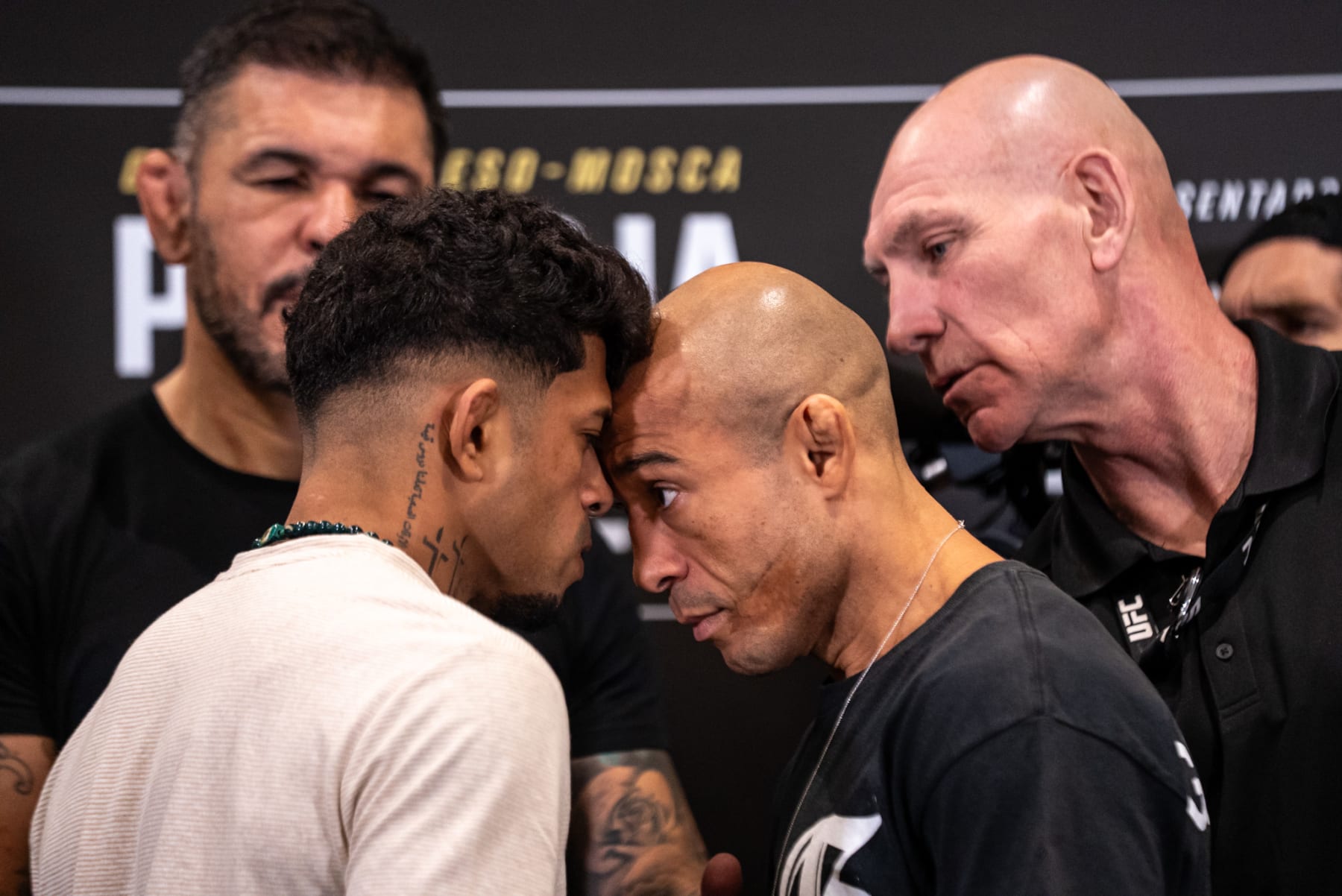 Jonathan Martinez and Jose Aldo square off