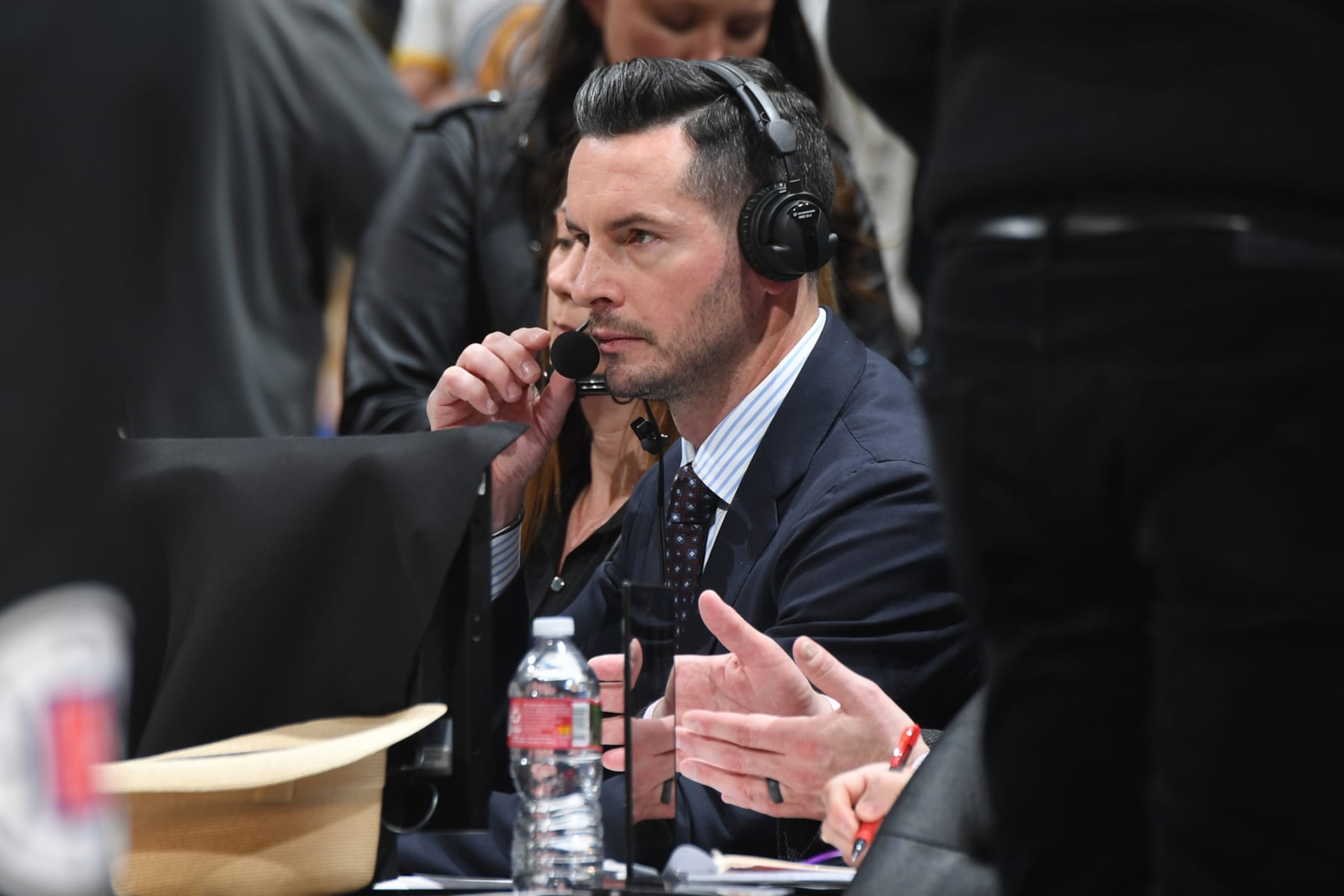 LOS ANGELES, CA - FEBRUARY 28: JJ Reddick during the game between the LA Clippers and the Los Angeles Lakers on February 28, 2024 at Crypto.Com Arena in Los Angeles, California. NOTE TO USER: User expressly acknowledges and agrees that, by downloading and/or using this Photograph, user is consenting to the terms and conditions of the Getty Images License Agreement. Mandatory Copyright Notice: Copyright 2024 NBAE (Photo by Andrew D. Bernstein/NBAE via Getty Images)