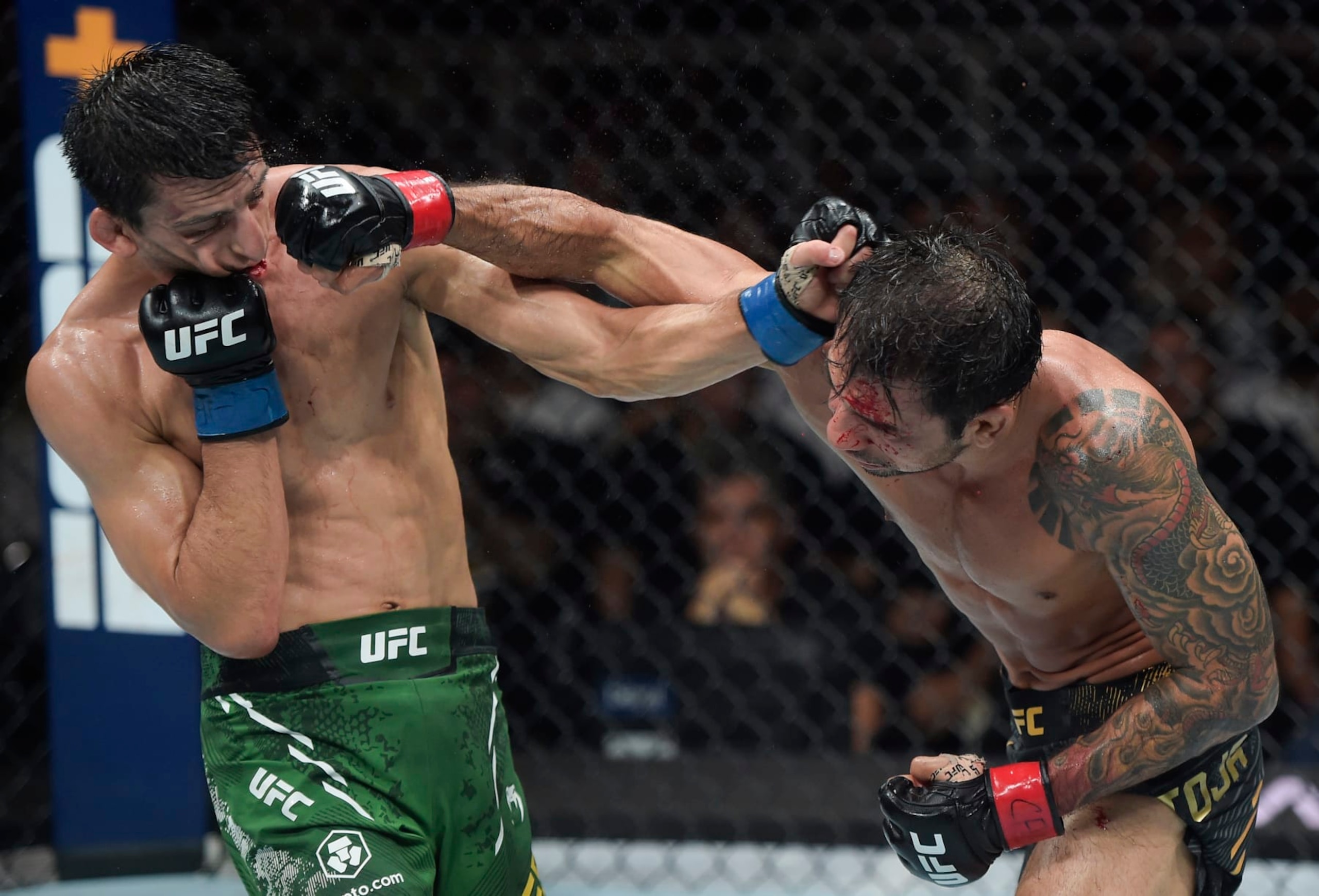 Alexandre Pantoja punches Steve Erceg