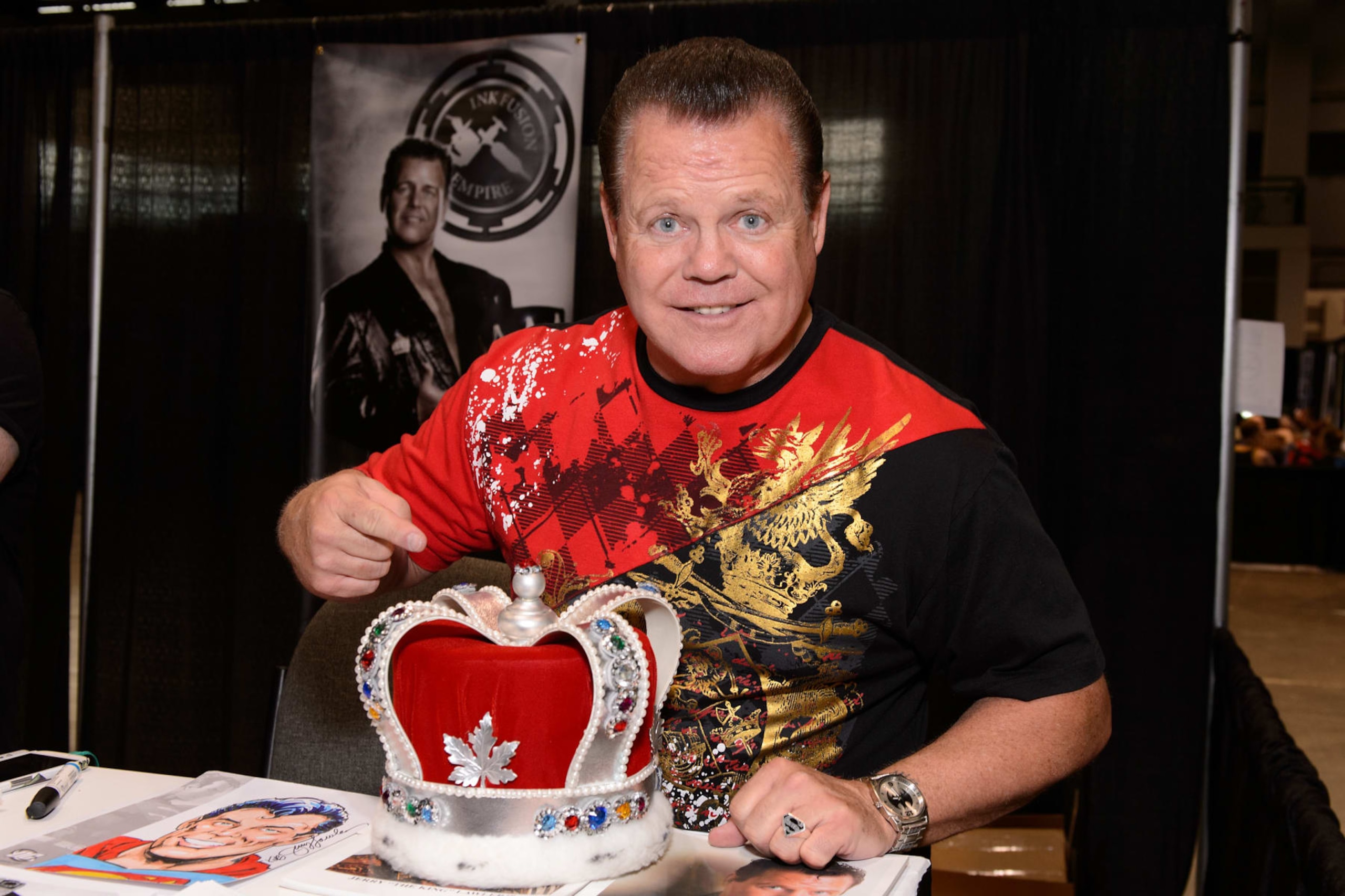 CHICAGO, IL - APRIL 24:  Jerry "The King" Lawler attends the C2E2 Chicago Comic and Entertainment Expo at McCormick Place on April 24, 2015 in Chicago, Illinois.  (Photo by Daniel Boczarski/Getty Images)