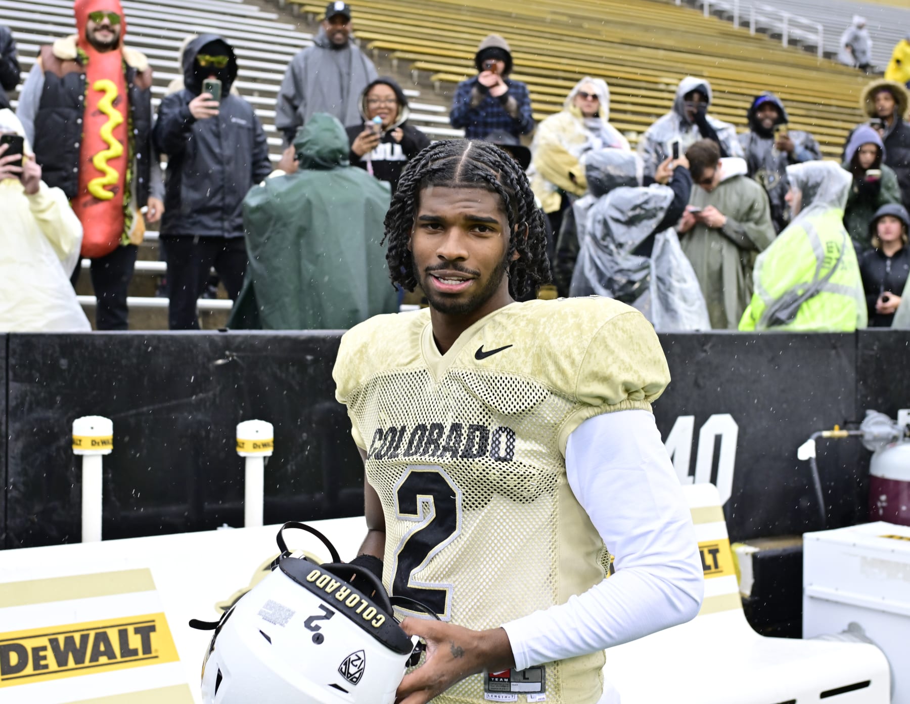 BOULDER, CO - APRIL 27: Colorado Buffaloes quarterback Shedeur Sanders (2) during the Black and Gold spring game at Folsom Field in Boulder, Colorado on Saturday, April 27, 2024. (Photo by Andy Cross/The Denver Post)