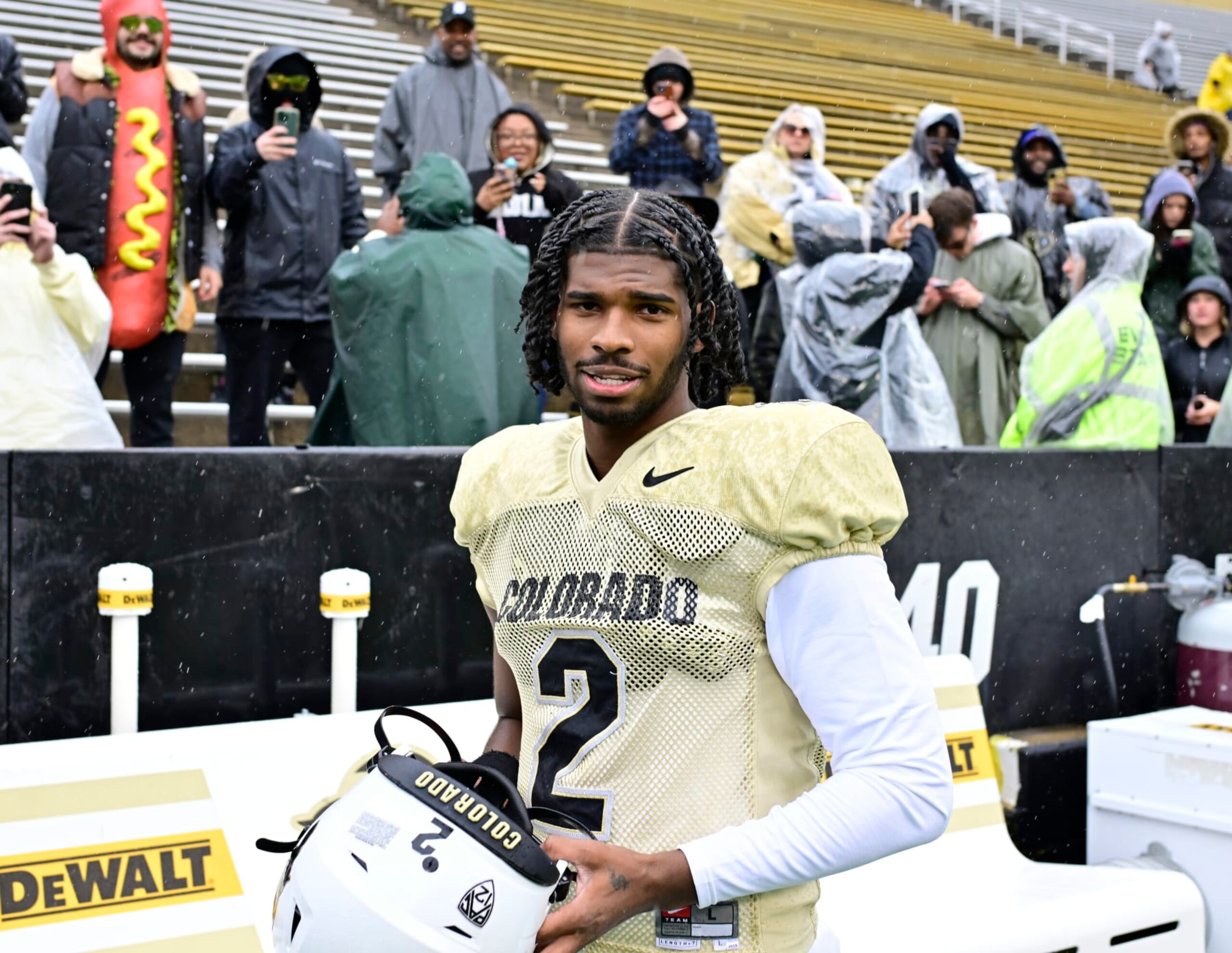 BOULDER, CO - APRIL 27: Colorado Buffaloes quarterback Shedeur Sanders (2) during the Black and Gold spring game at Folsom Field in Boulder, Colorado on Saturday, April 27, 2024. (Photo by Andy Cross/The Denver Post)