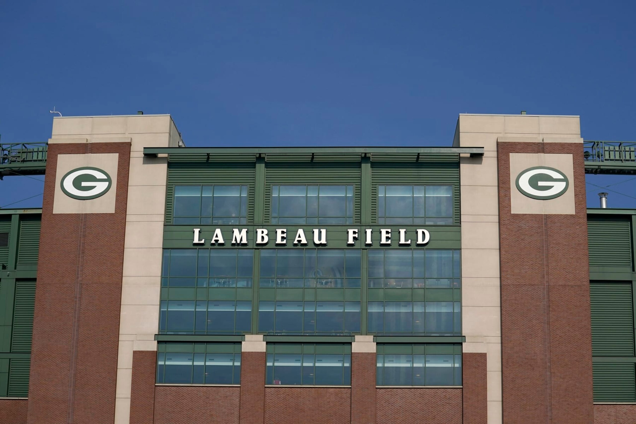 GREEN BAY, WISCONSIN - AUGUST 05: An exterior view of Lambeau Field during Packers Family Night at Lambeau Field on August 05, 2023 in Green Bay, Wisconsin. (Photo by Patrick McDermott/Getty Images) GREEN BAY, WISCONSIN - AUGUST 05: An exterior view of Lambeau Field during Packers Family Night at Lambeau Field on August 05, 2023 in Green Bay, Wisconsin. (Photo by Patrick McDermott/Getty Images)