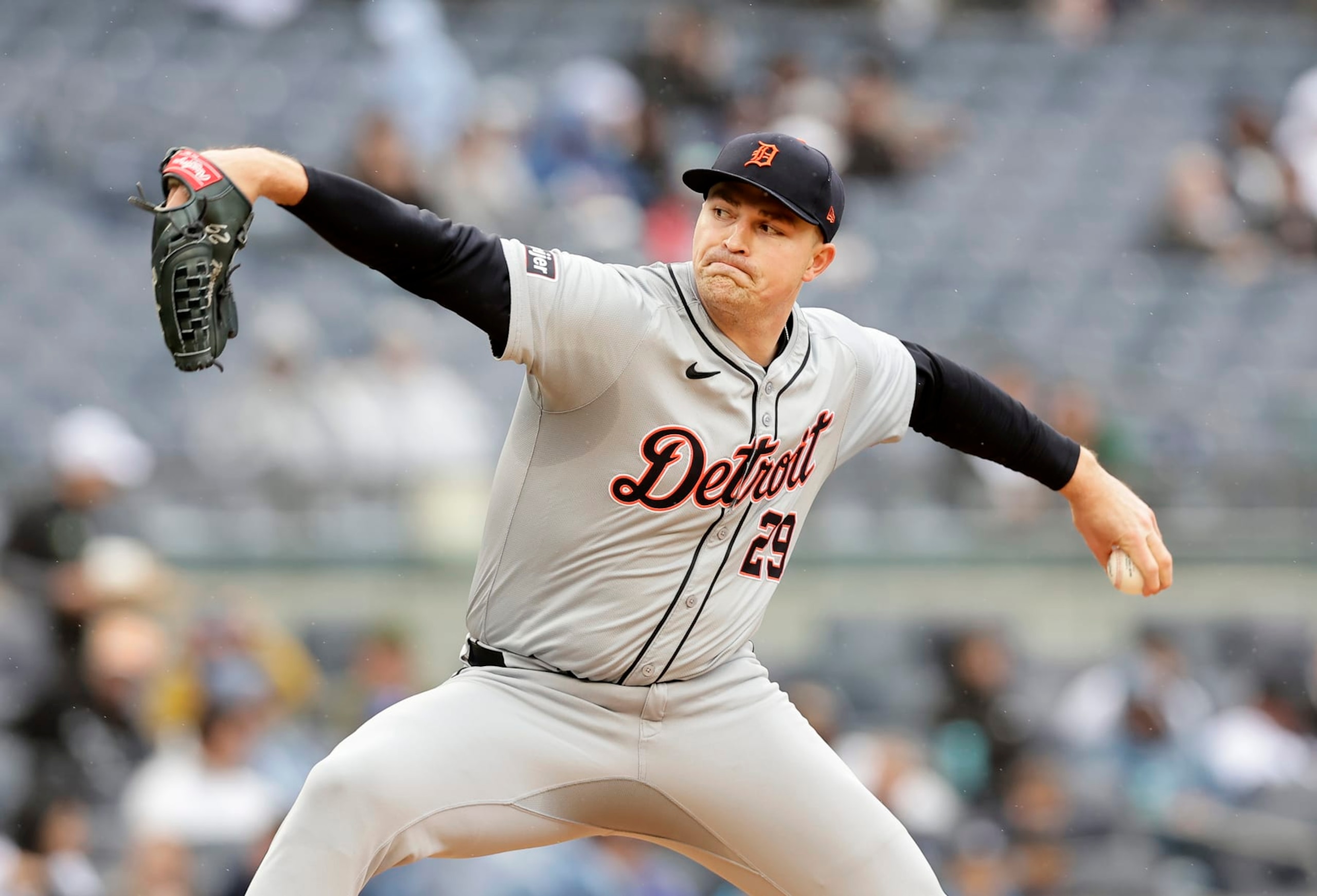 NEW YORK, NEW YORK - MAY 05: Tarik Skubal #29 of the Detroit Tigers in action against the New York Yankees at Yankee Stadium on May 05, 2024 in New York City. The Yankees defeated the Tigers 5-2. (Photo by Jim McIsaac/Getty Images) NEW YORK, NEW YORK - MAY 05: Tarik Skubal #29 of the Detroit Tigers in action against the New York Yankees at Yankee Stadium on May 05, 2024 in New York City. The Yankees defeated the Tigers 5-2. (Photo by Jim McIsaac/Getty Images)