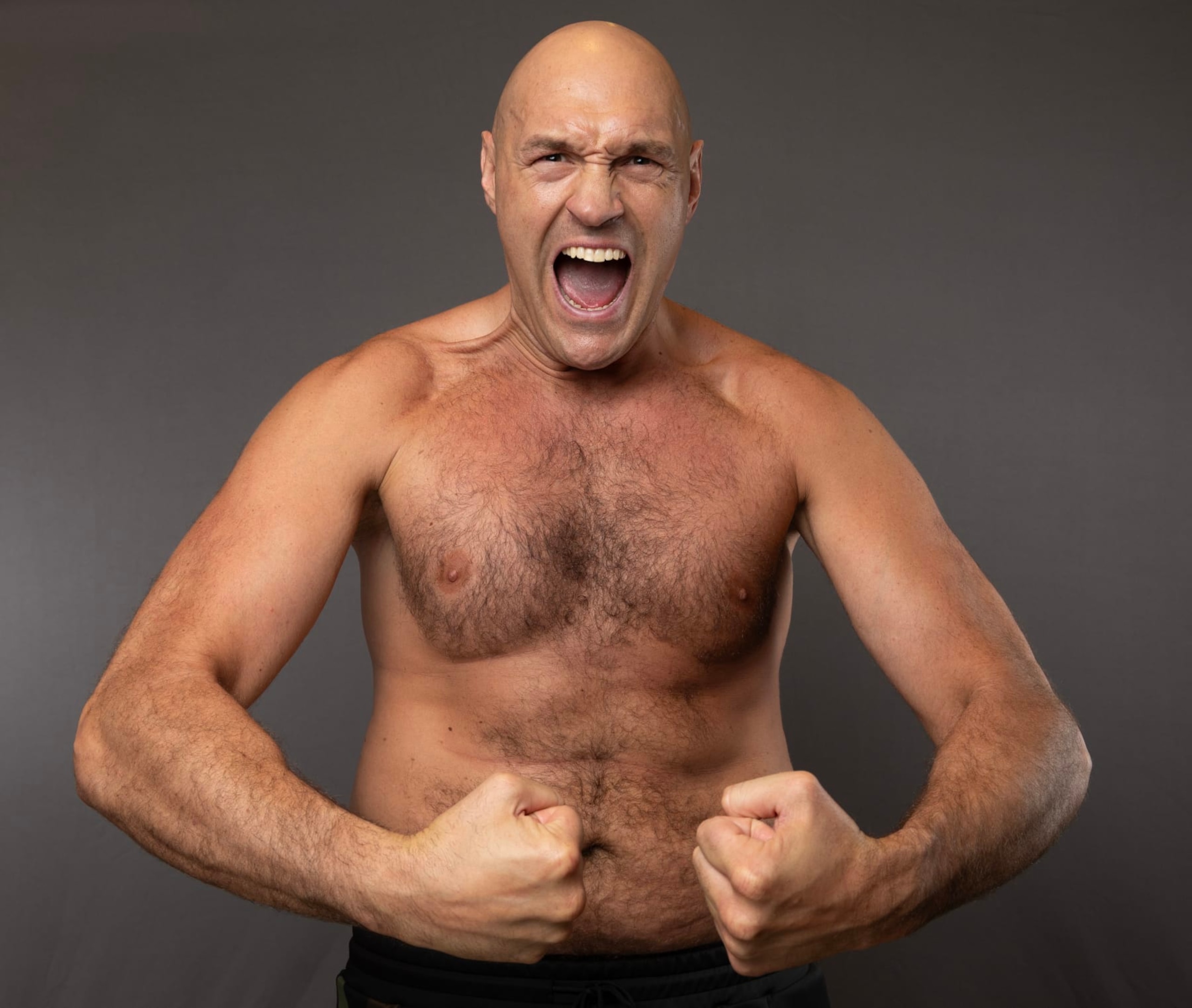 RIYADH, SAUDI ARABIA - MAY 13: Tyson Fury poses for a portrait ahead of the IBF, IBO, WBA, WBC and WBO Undisputed World Heavyweight Title fight between Tyson Fury and Oleksandr Usyk on May 13, 2024 in Riyadh, Saudi Arabia. (Photo by Richard Pelham/Getty Images) RIYADH, SAUDI ARABIA - MAY 13: Tyson Fury poses for a portrait ahead of the IBF, IBO, WBA, WBC and WBO Undisputed World Heavyweight Title fight between Tyson Fury and Oleksandr Usyk on May 13, 2024 in Riyadh, Saudi Arabia. (Photo by Richard Pelham/Getty Images)