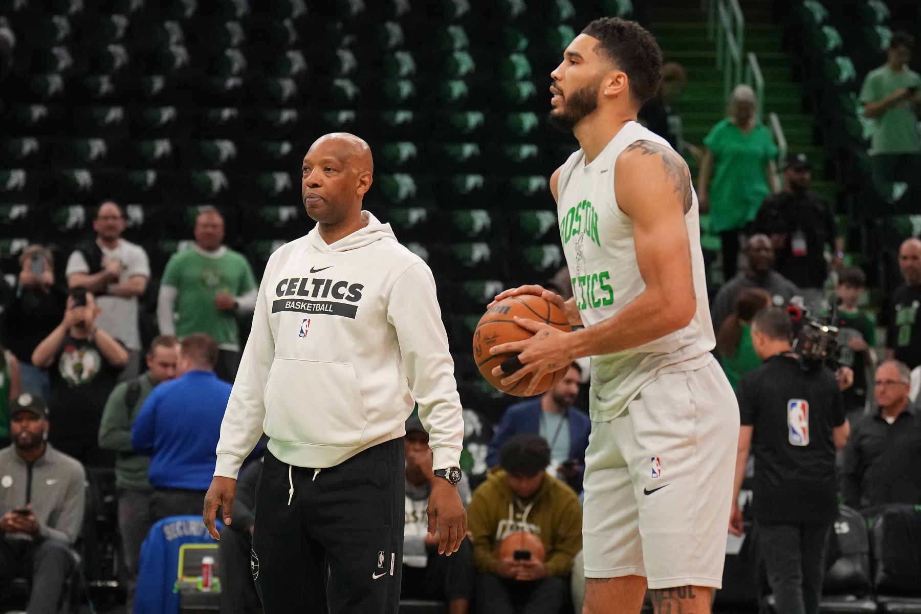 Sam Cassell and Jayson Tatum