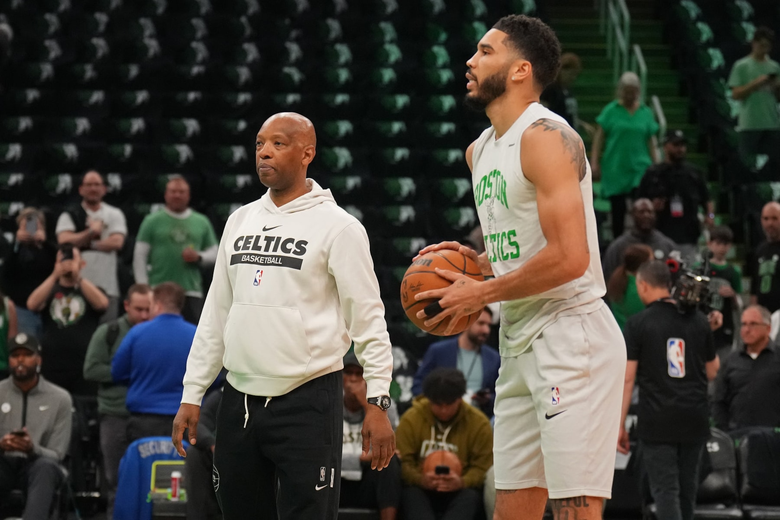 Sam Cassell and Jayson Tatum