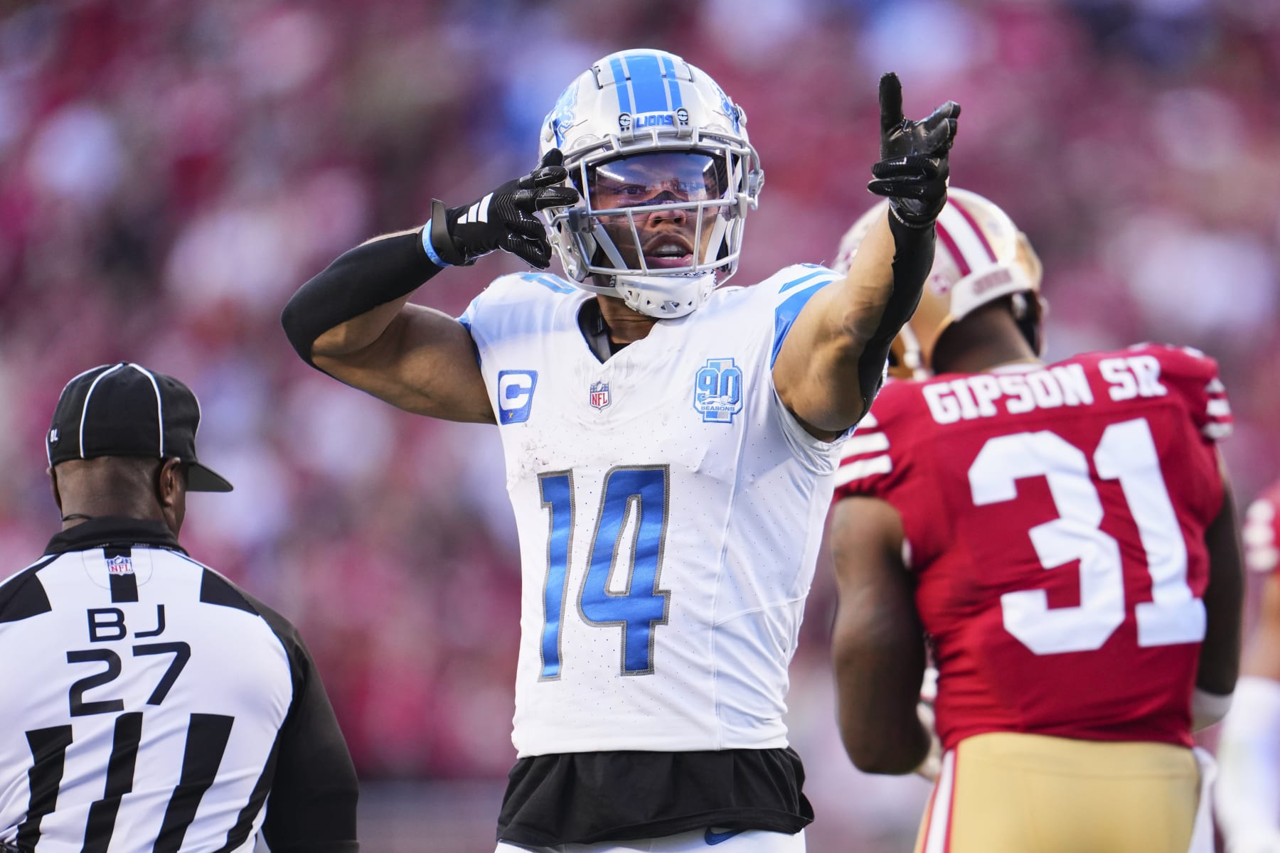 Detroit Lions wide receiver Amon-Ra St. Brown