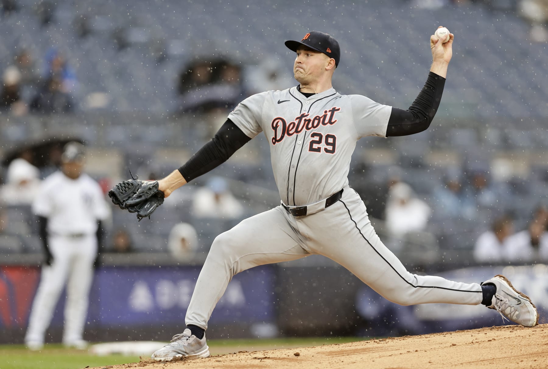 NEW YORK, NEW YORK - MAY 05:  Tarik Skubal #29 of the Detroit Tigers in action against the New York Yankees at Yankee Stadium on May 05, 2024 in New York City. The Yankees defeated the Tigers 5-2. (Photo by Jim McIsaac/Getty Images)