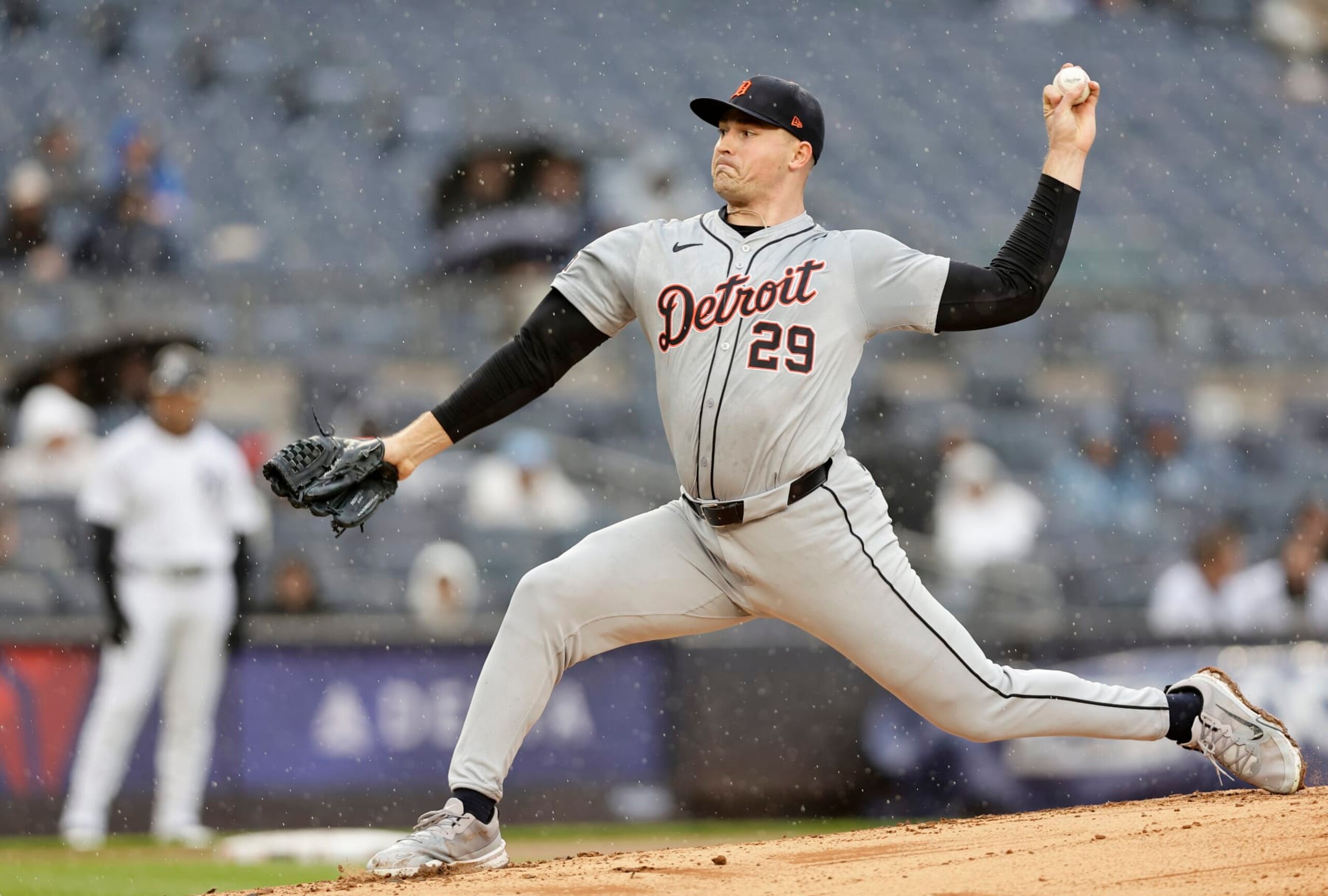 NEW YORK, NEW YORK - MAY 05:  Tarik Skubal #29 of the Detroit Tigers in action against the New York Yankees at Yankee Stadium on May 05, 2024 in New York City. The Yankees defeated the Tigers 5-2. (Photo by Jim McIsaac/Getty Images)
