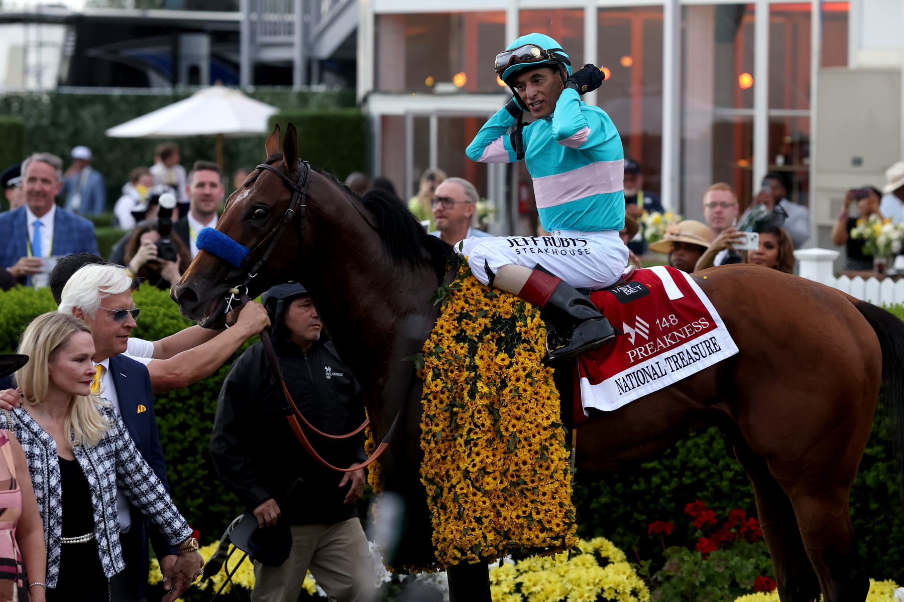 John Velasquez won the 2023 Preakness aboard National Treasure