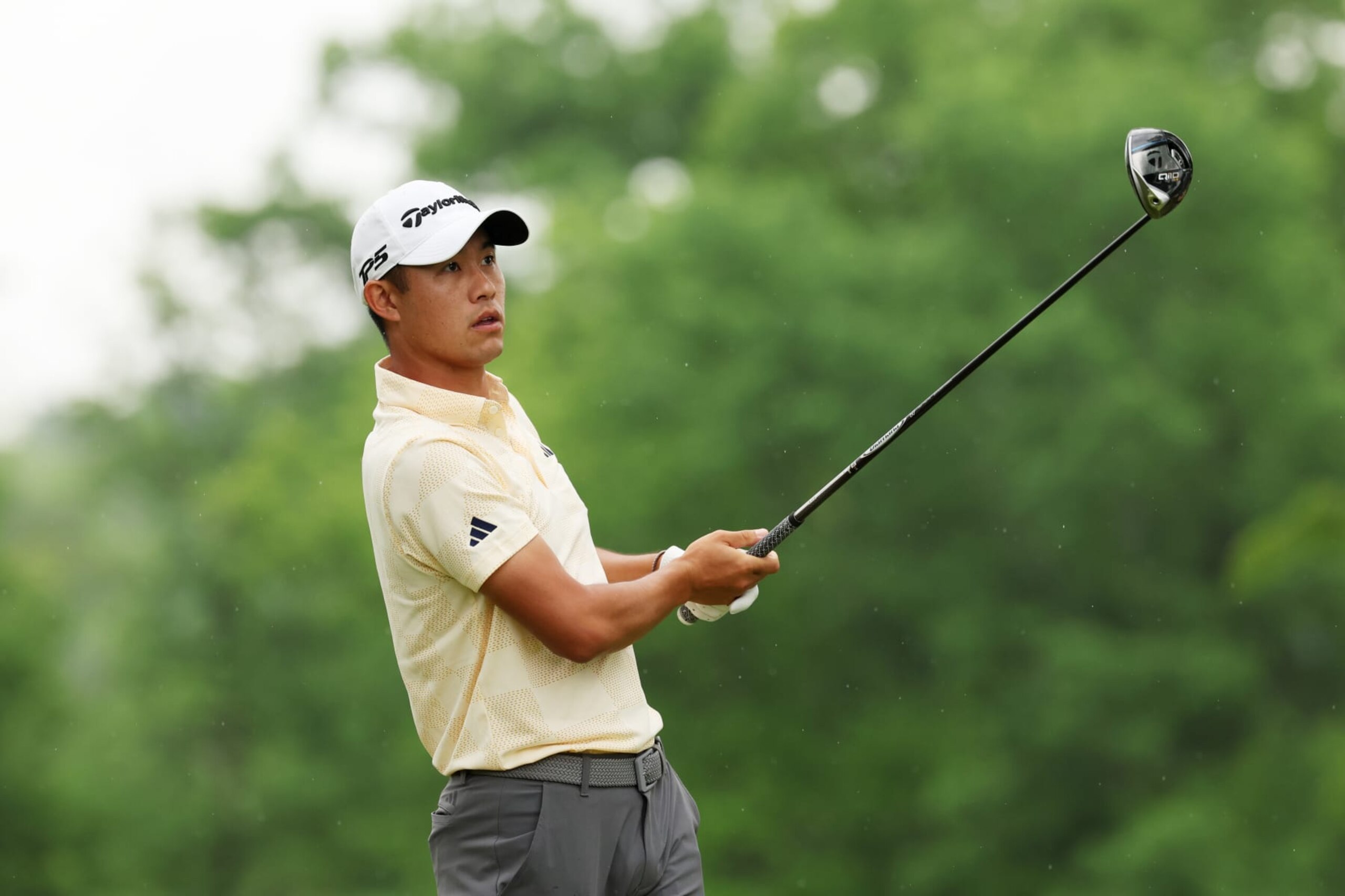 LOUISVILLE, KENTUCKY - MAY 17: Collin Morikawa of the United States plays his shot from the 12th tee during the second round of the 2024 PGA Championship at Valhalla Golf Club on May 17, 2024 in Louisville, Kentucky. (Photo by Patrick Smith/Getty Images) LOUISVILLE, KENTUCKY - MAY 17: Collin Morikawa of the United States plays his shot from the 12th tee during the second round of the 2024 PGA Championship at Valhalla Golf Club on May 17, 2024 in Louisville, Kentucky. (Photo by Patrick Smith/Getty Images)